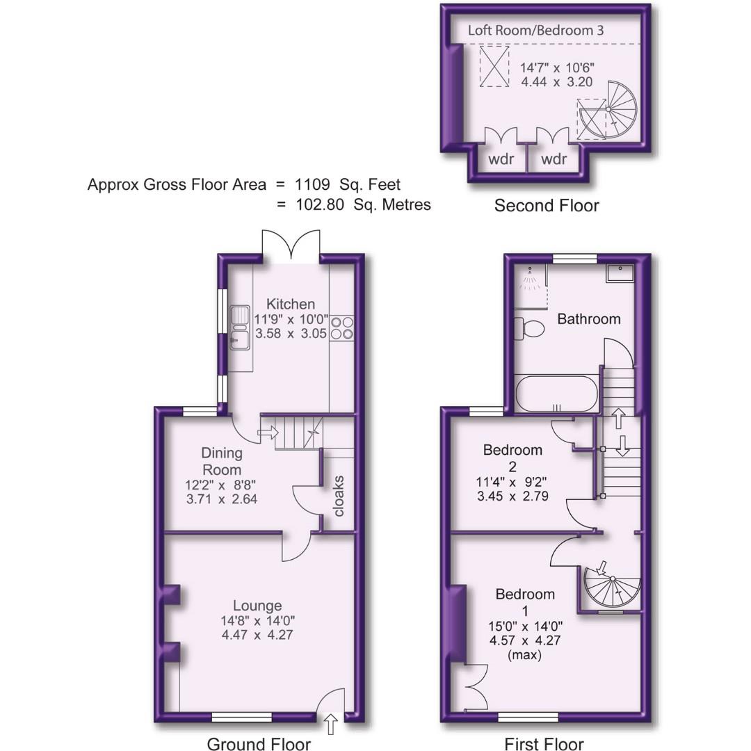73, Langham Road, Altrincham floorplan