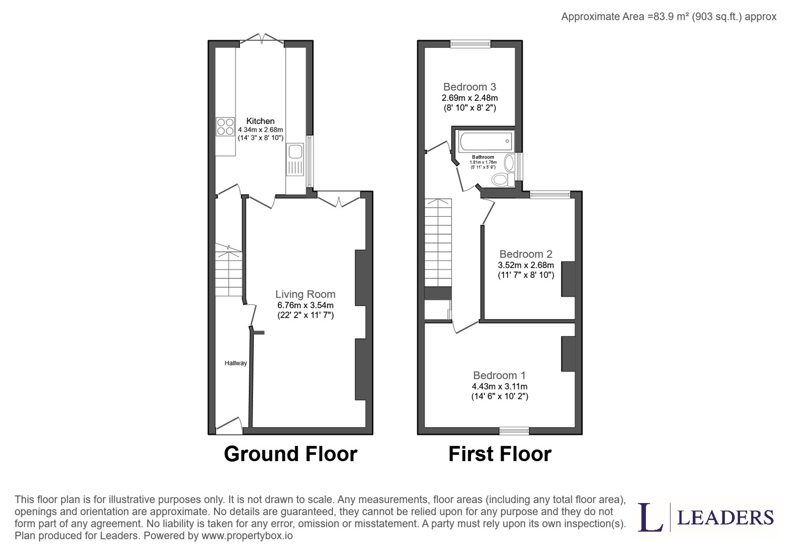 69, Abbey Street, Northamptonshire floorplan