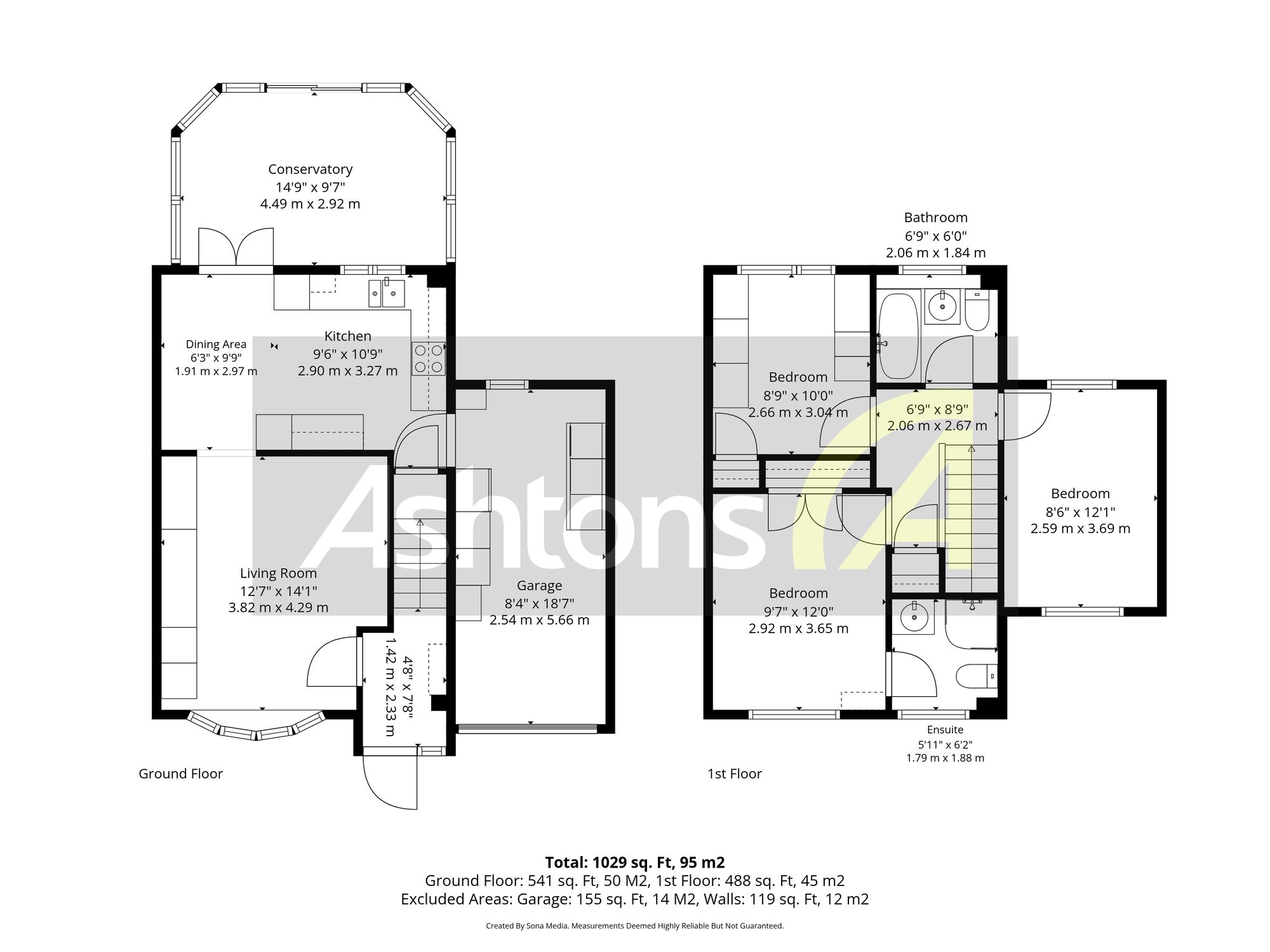 4 Rowthorn Close, Widnes floorplan