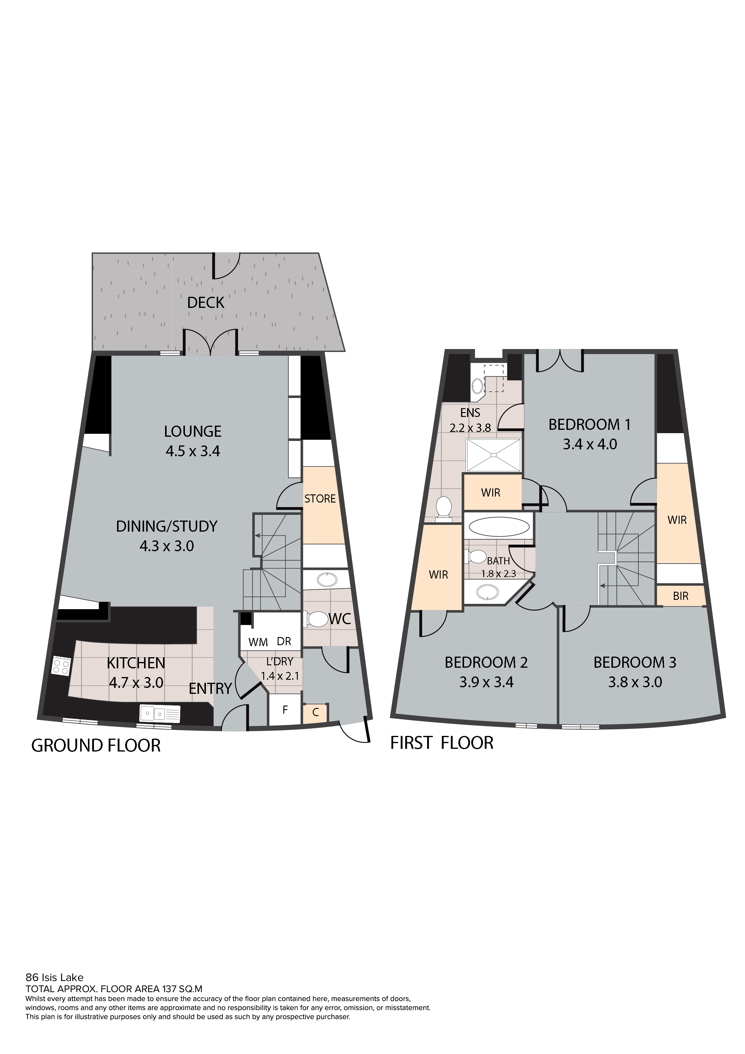 86 Isis Lake The Cotswolds Gl7 3 Bedroom Terraced House