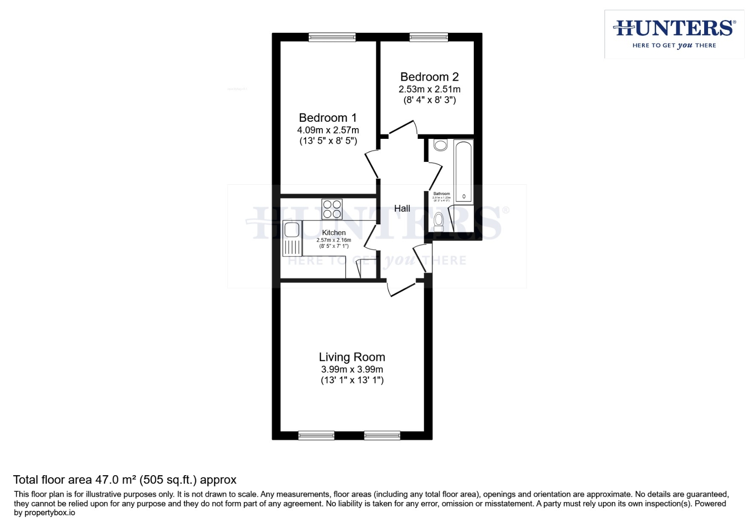54, Nicholas Gardens, York floorplan