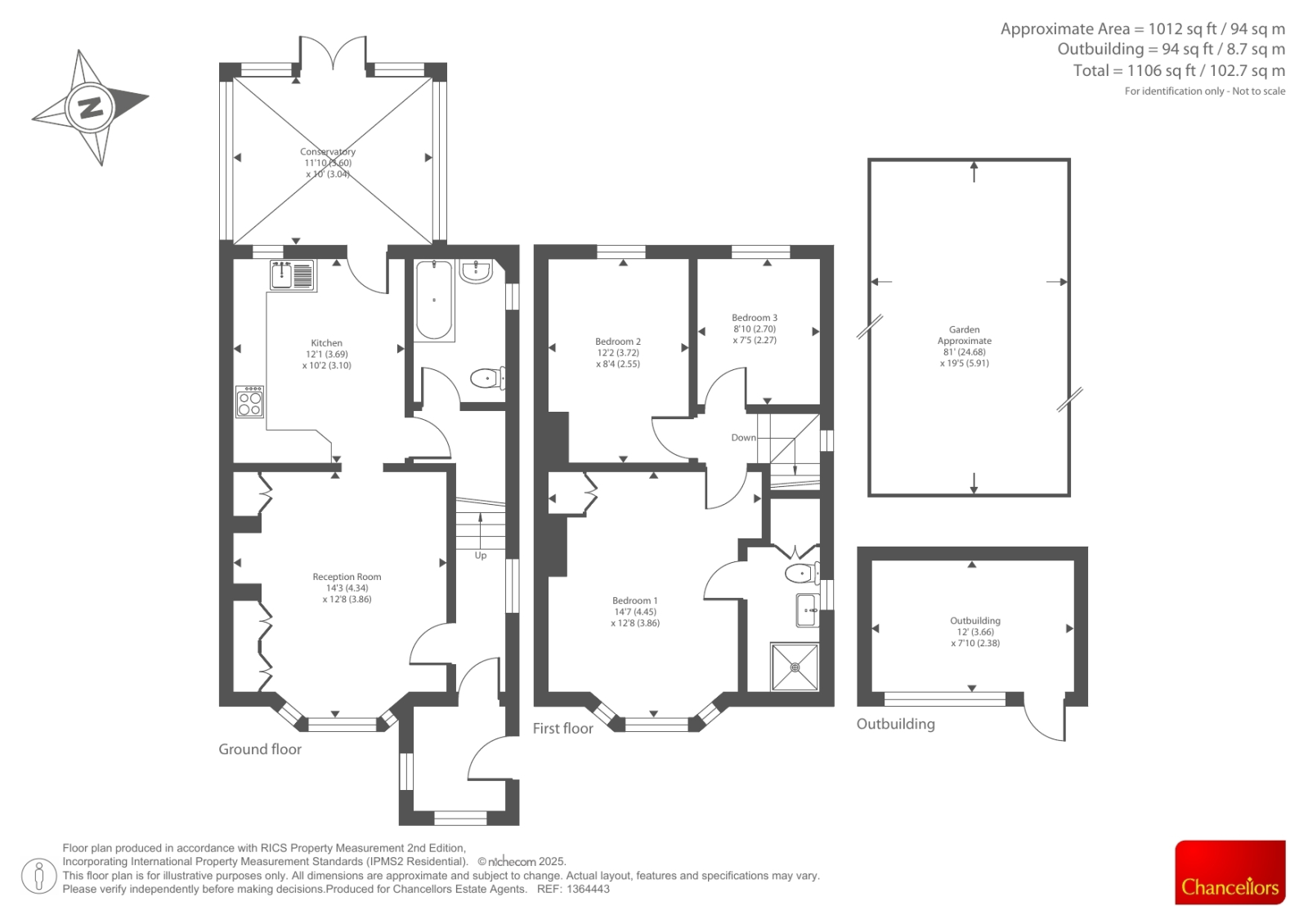 56, Bowerdean Road, High Wycombe floorplan