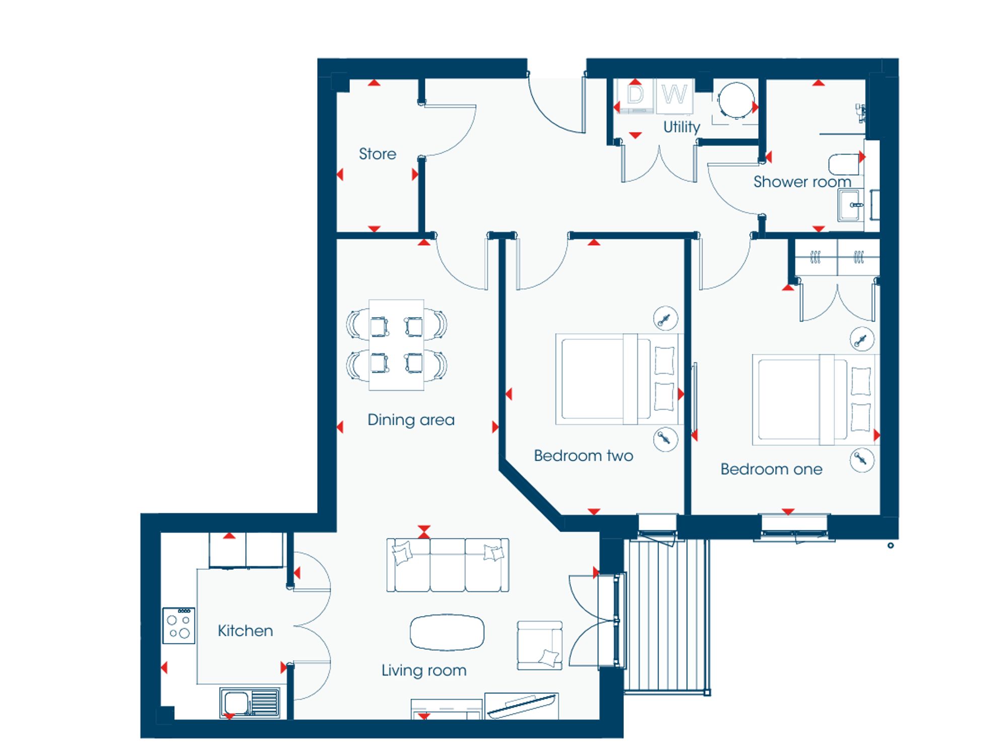 Apt 59 Brookfield House, Clayton Road, Newcastle under Lyme, Newcastle under Lyme floorplan