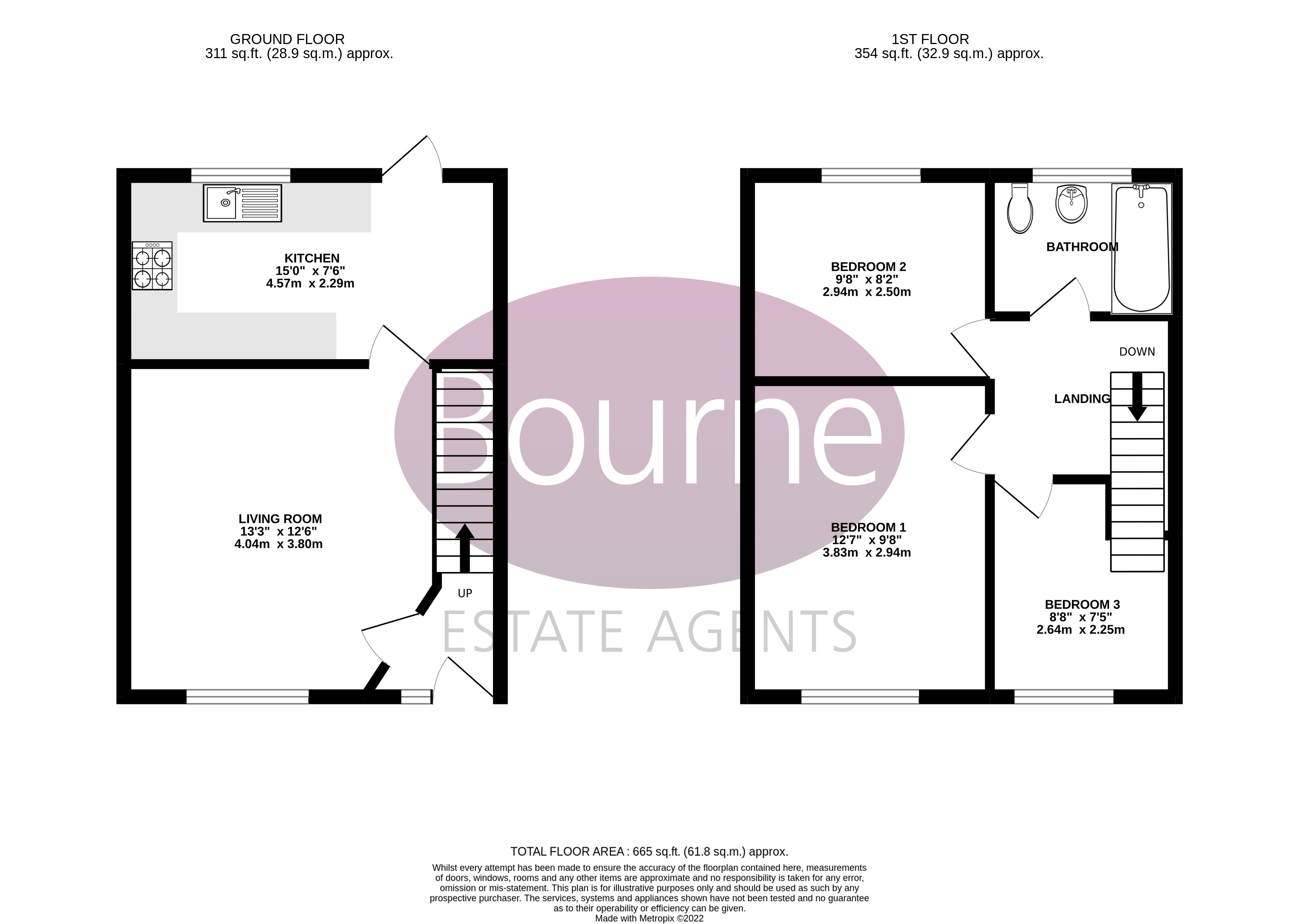 Lambourne Crescent, Woking GU21, 3 bedroom terraced house for sale