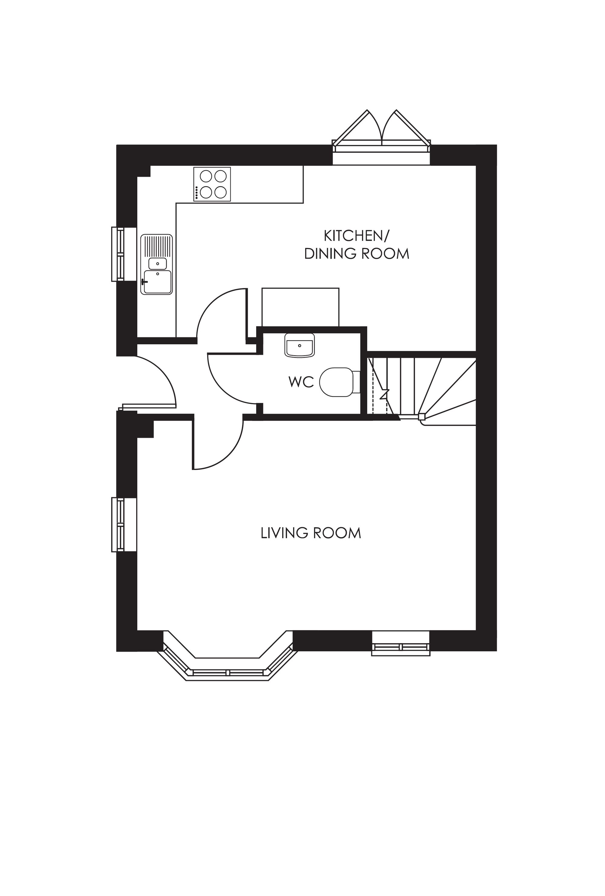 Radnor, Woodlake View, Staffordshire floorplan