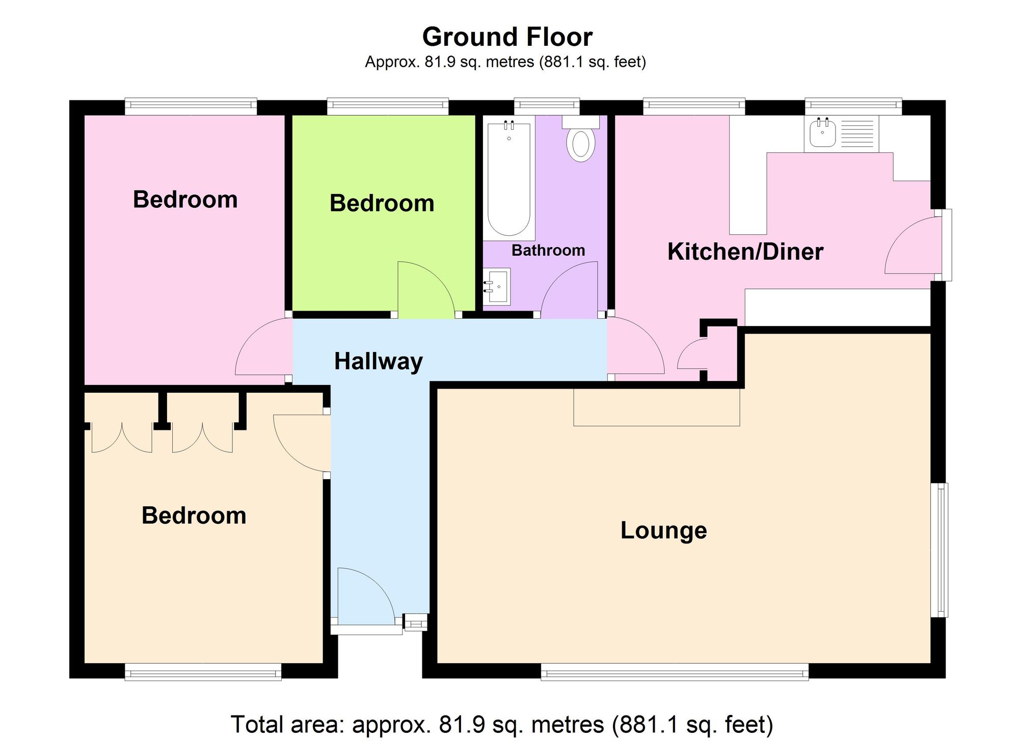 6 Warwick Avenue, Redruth floorplan