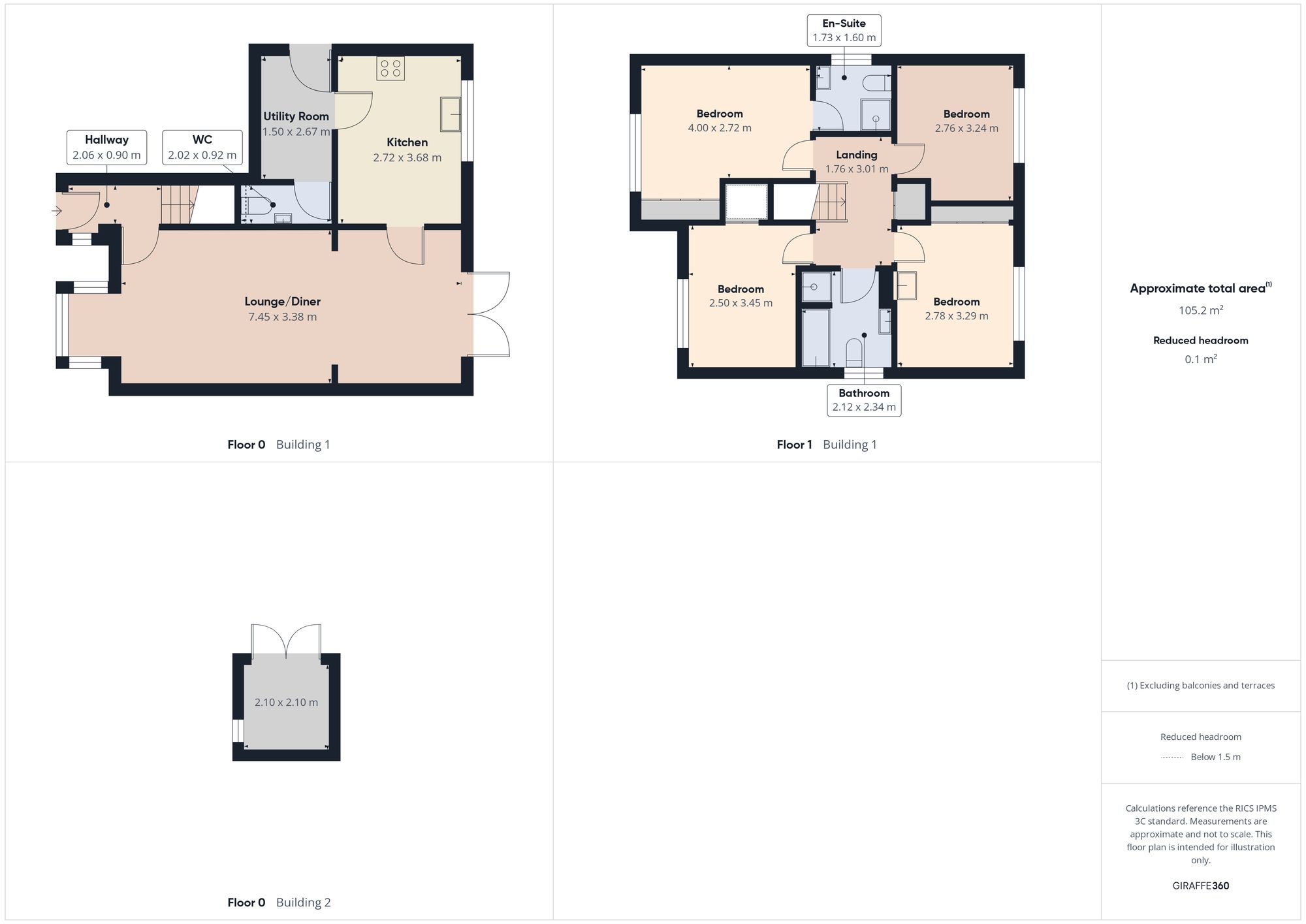 2 Suffolk Way, Durham floorplan