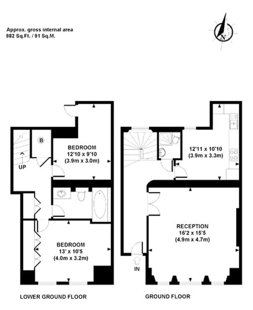 Flat 20, 48a Harrington Gardens, London floorplan