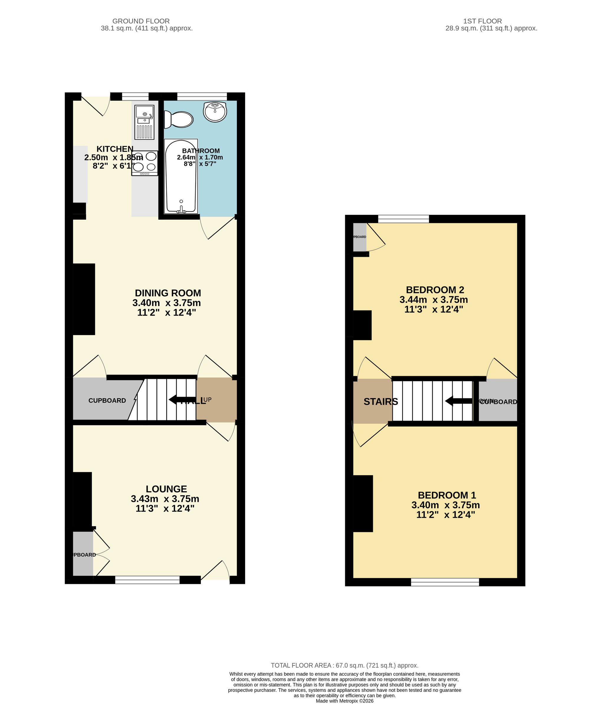 23 New Street, Chesterfield floorplan