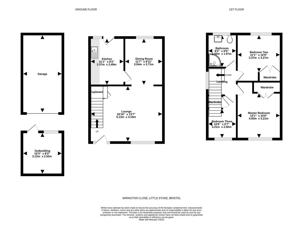 98, Wrington Close, Little Stoke floorplan