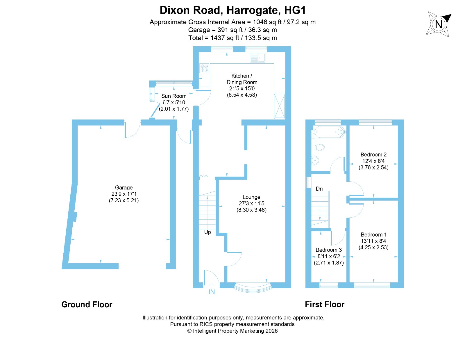 1, Dixon Road, North Yorkshire floorplan