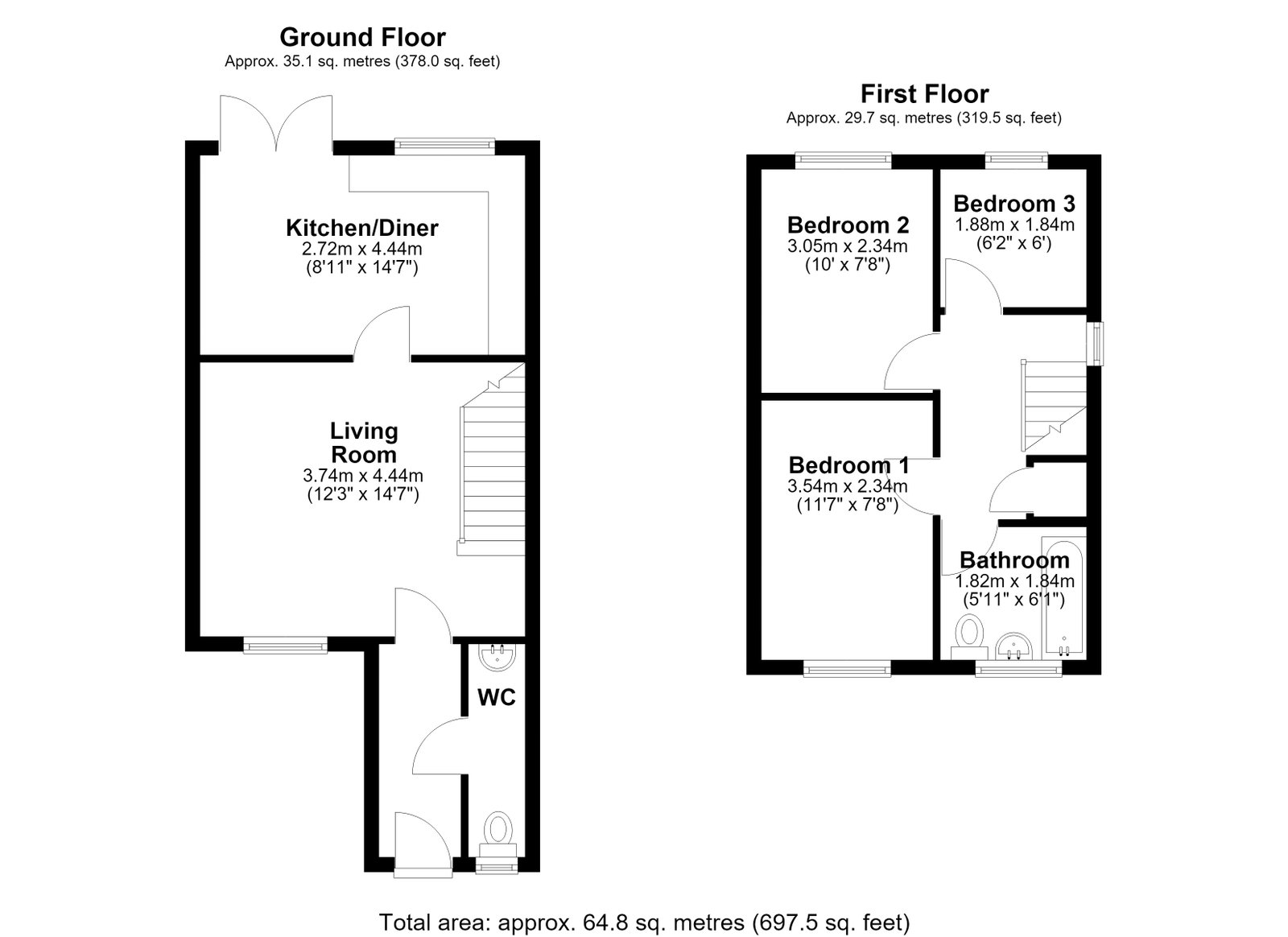 70, Heron Way, Sandbach floorplan
