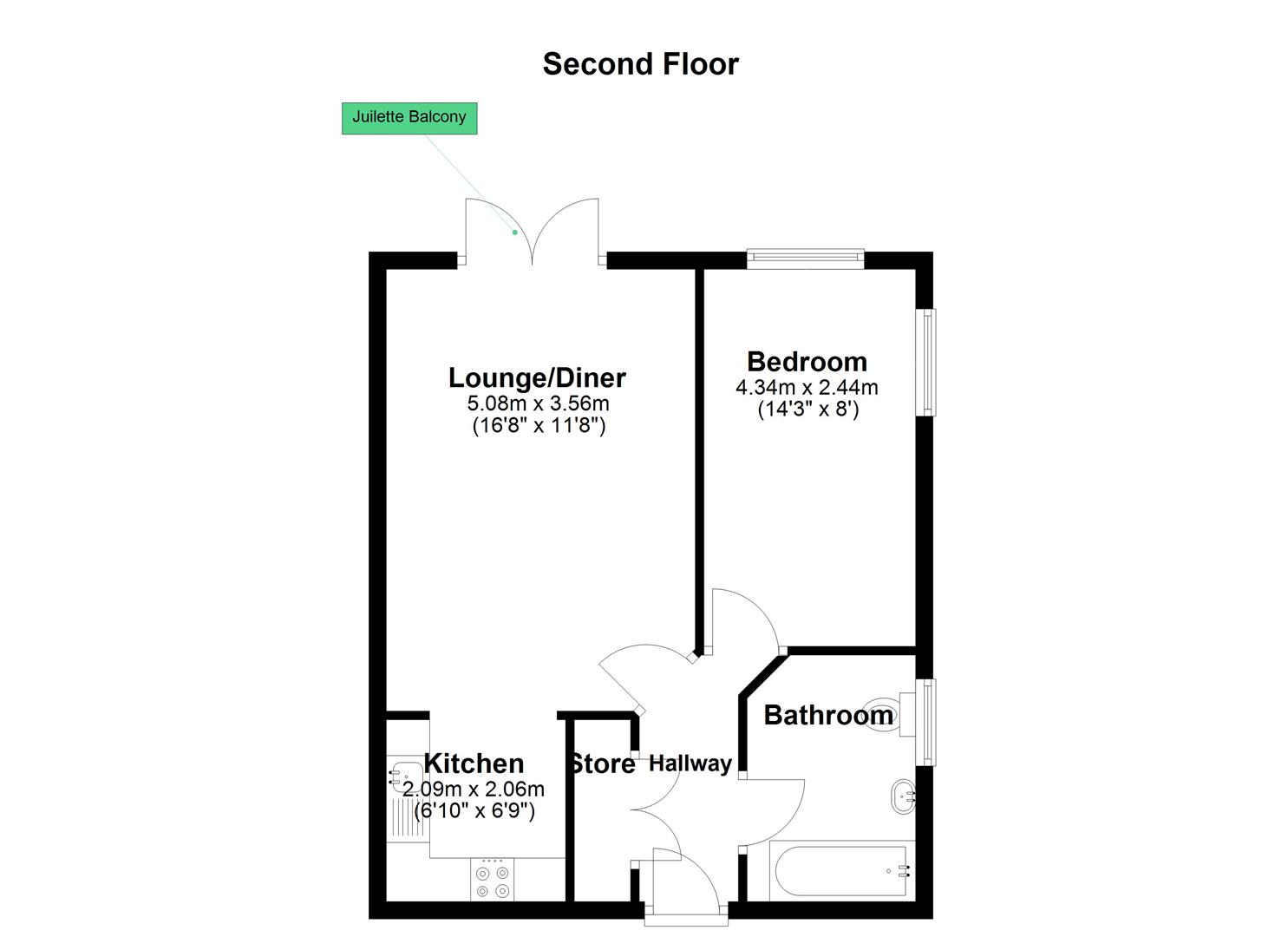 96, Albany Heights, Seally Road, Grays floorplan