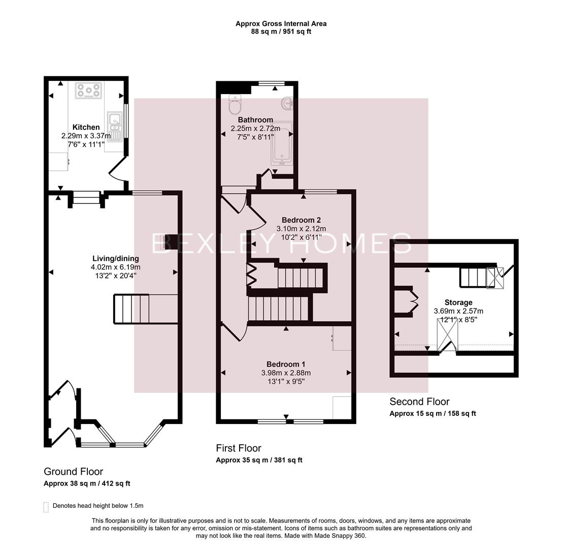 89, Milton Road, Swanscombe floorplan