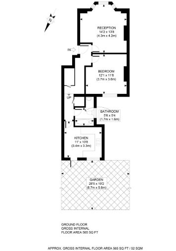 1 Bedrooms Flat to rent in Churchill Road, London NW5