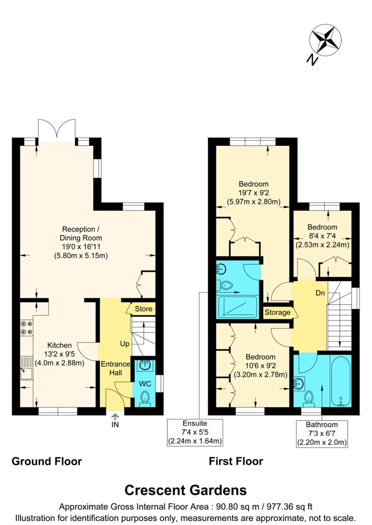 1, Crescent Gardens, St. Albans floorplan