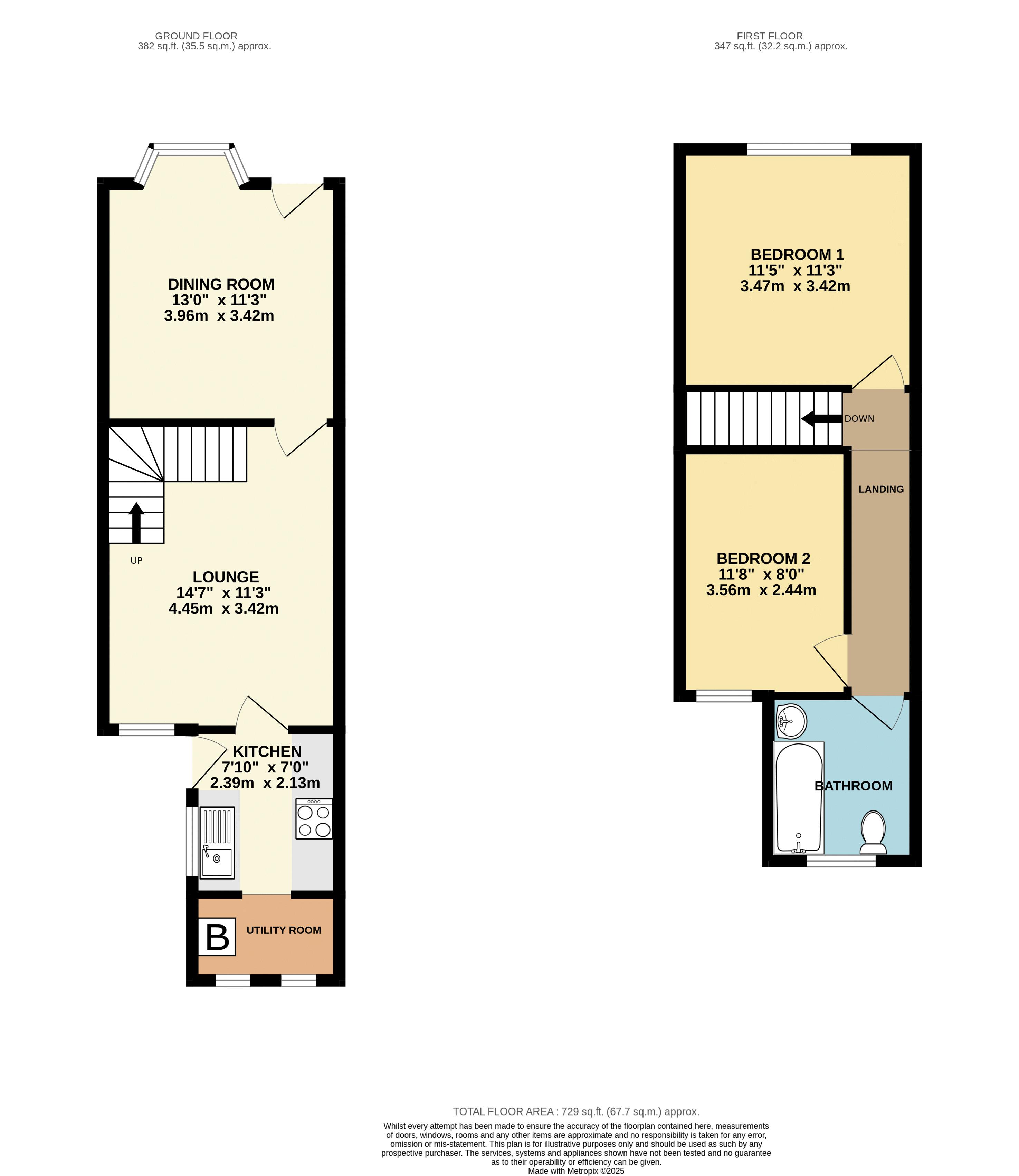 174, Harrowby Road, Grantham floorplan