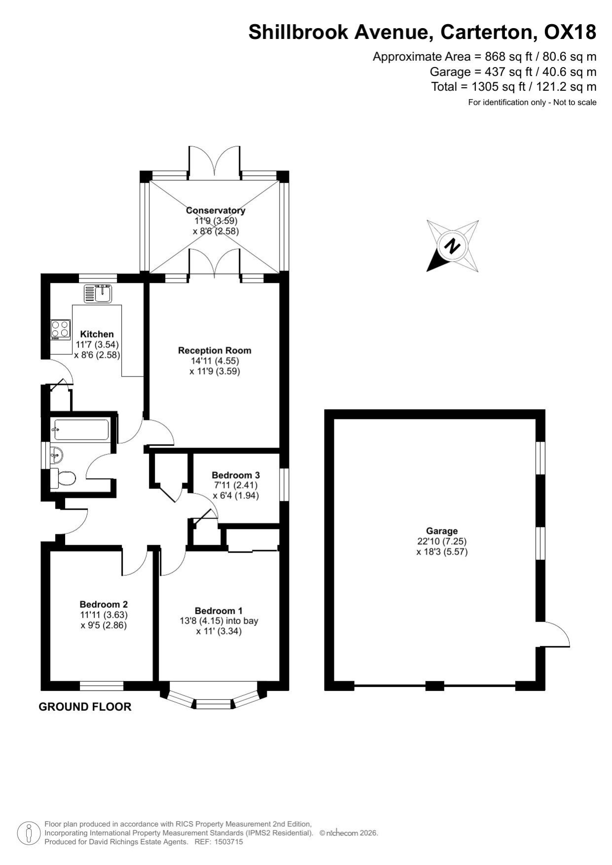 28, Shillbrook Avenue, Carterton floorplan