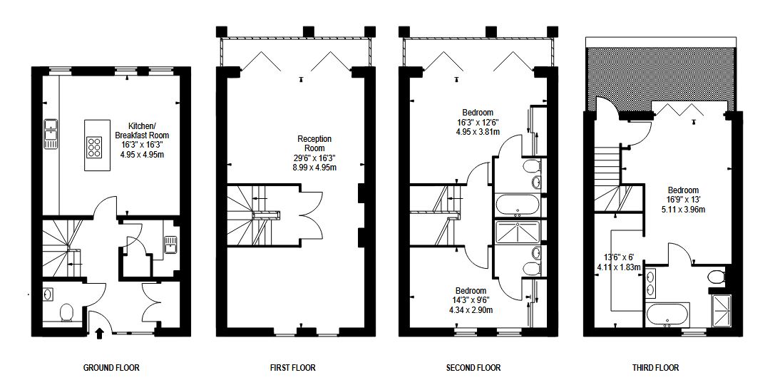 4, Rainville Road, London floorplan