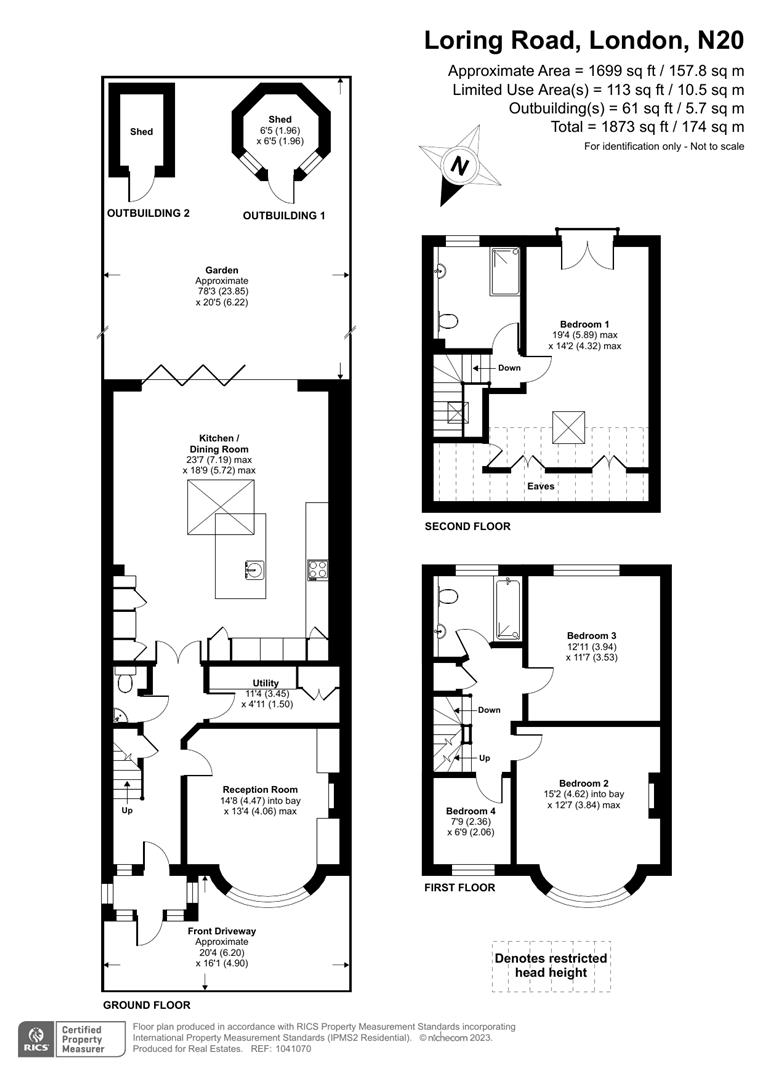 Loring Road, London N20, 4 bedroom terraced house for sale 65727244