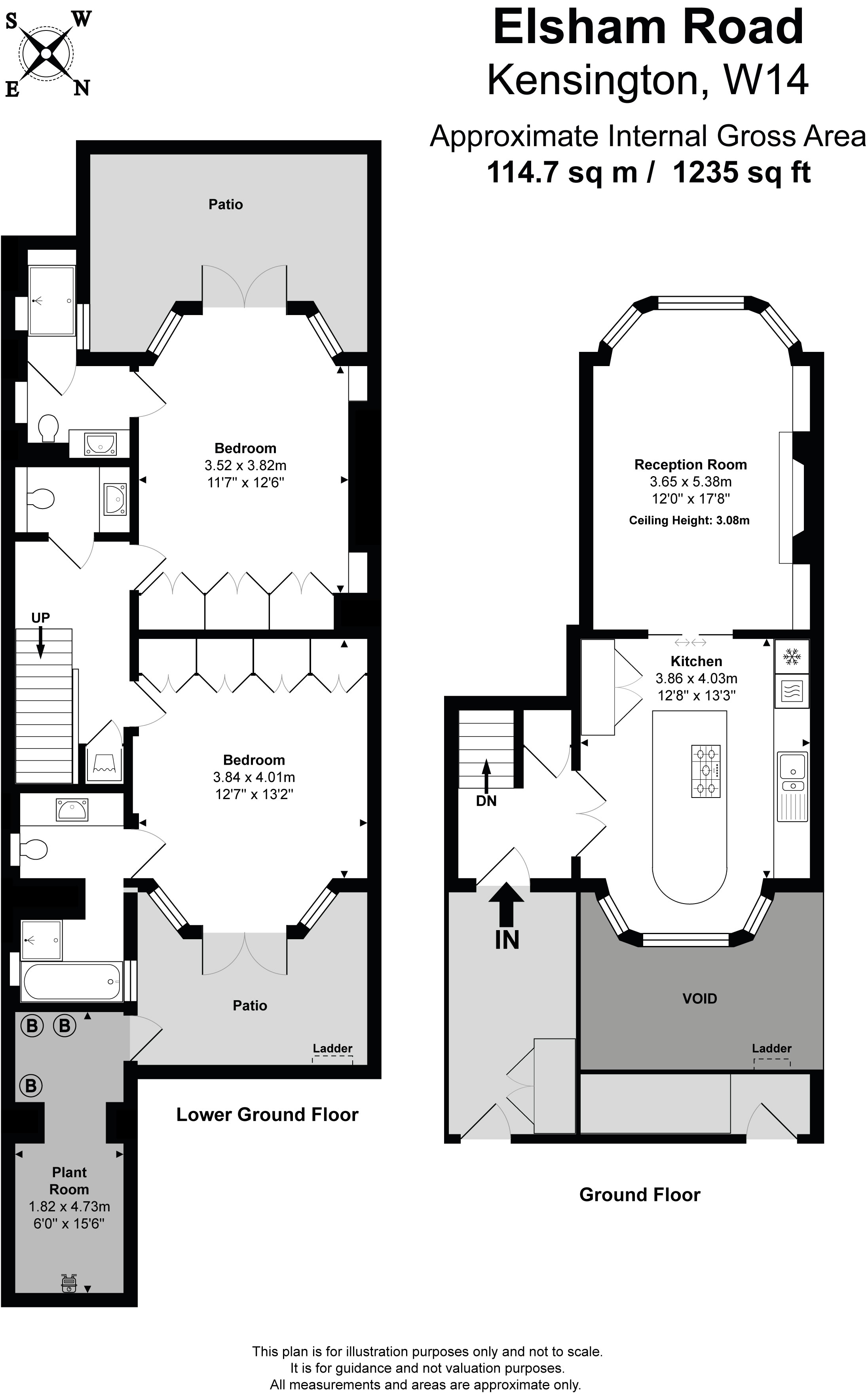 10, Elsham Terrace, Kensington floorplan