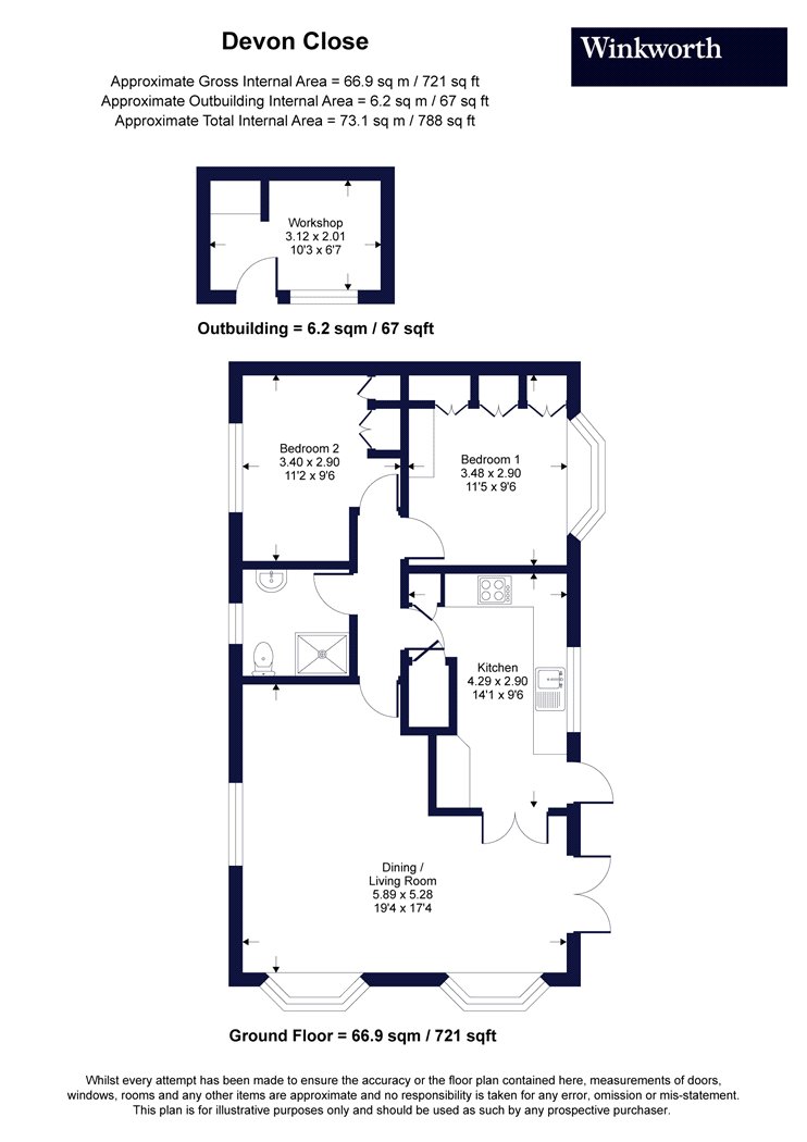 1, Devon Close, Sandhurst floorplan