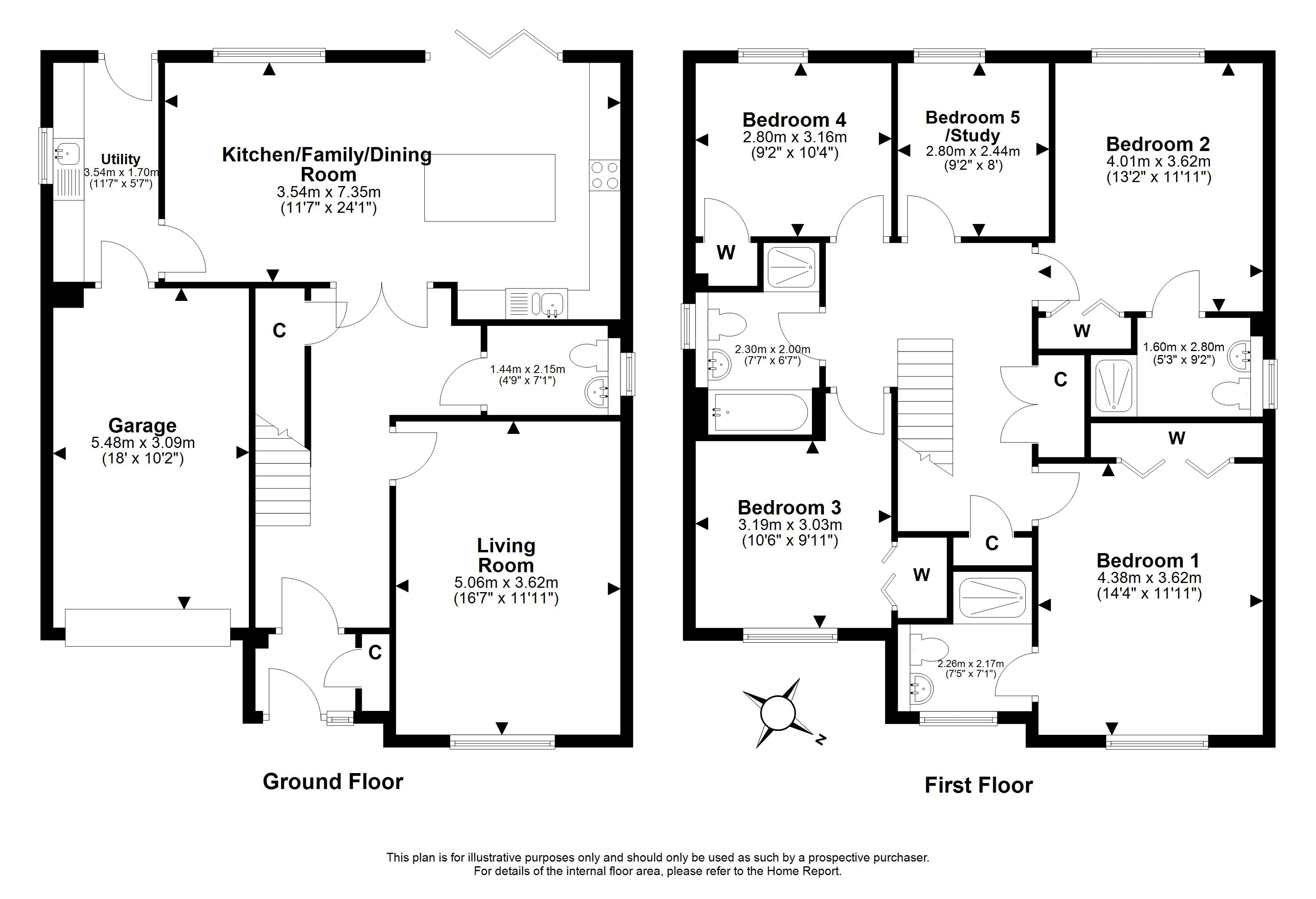 3, Lairds Crescent, Haddington floorplan