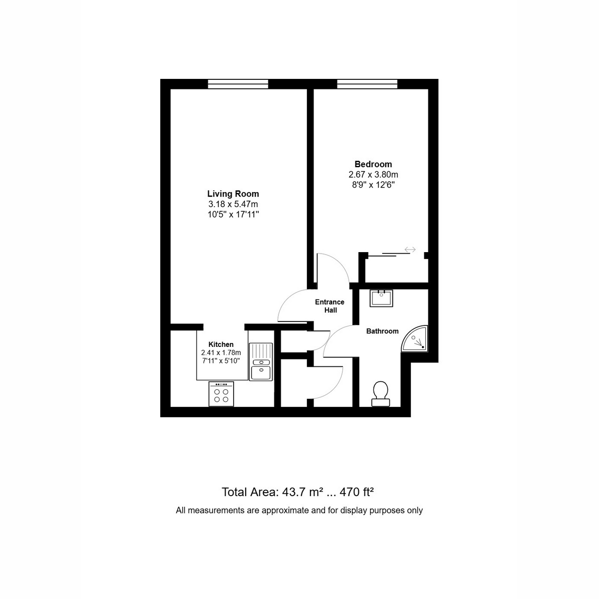 Flat Flat 27, The Chestnuts, West Street, Godmanchester floorplan