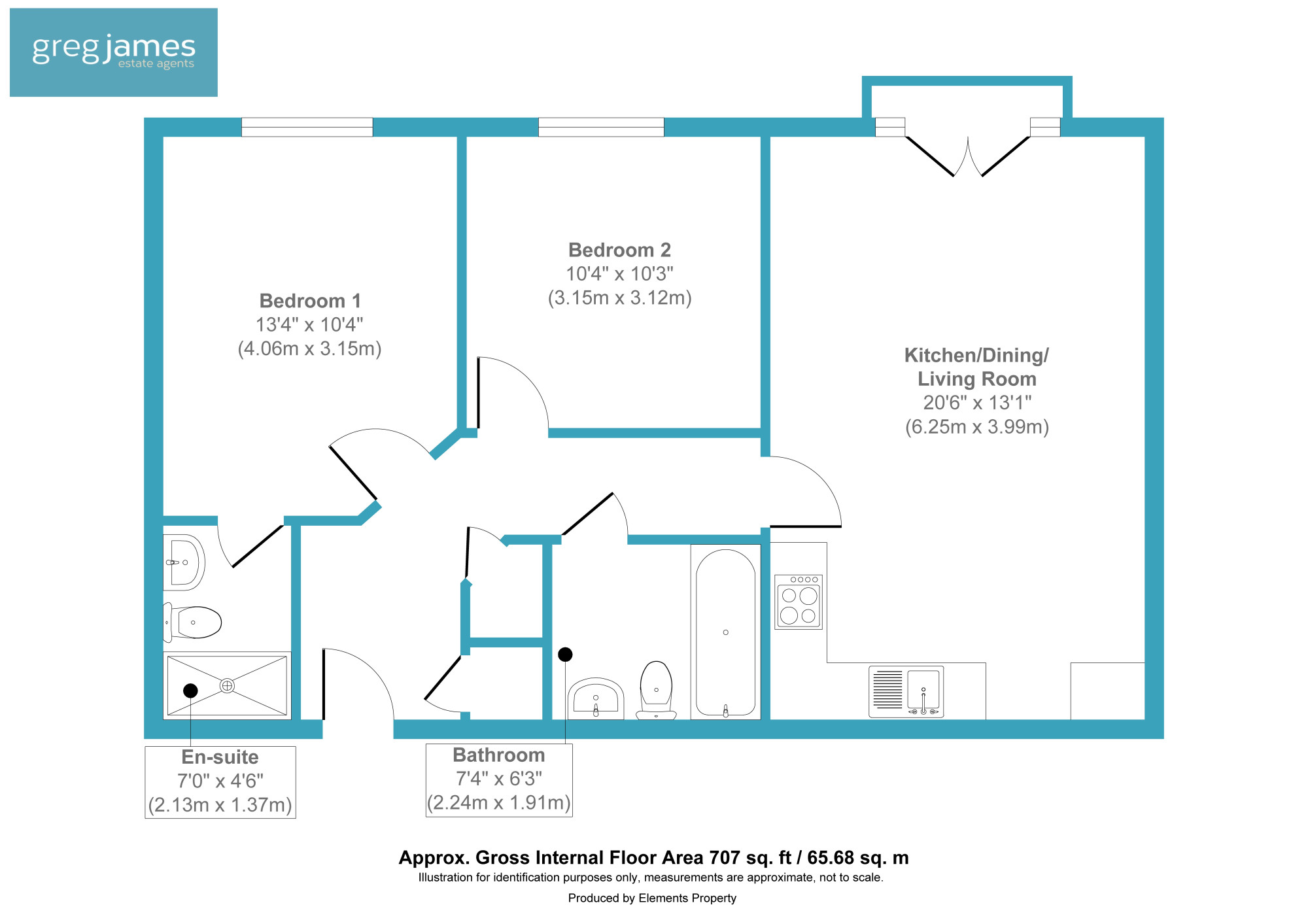 6, Henlow Place, Farnborough floorplan