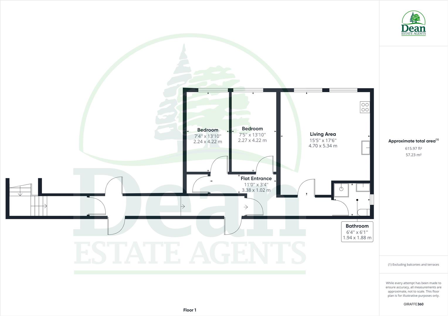 Flat 4 Cavendish  Buildings, Lydney floorplan