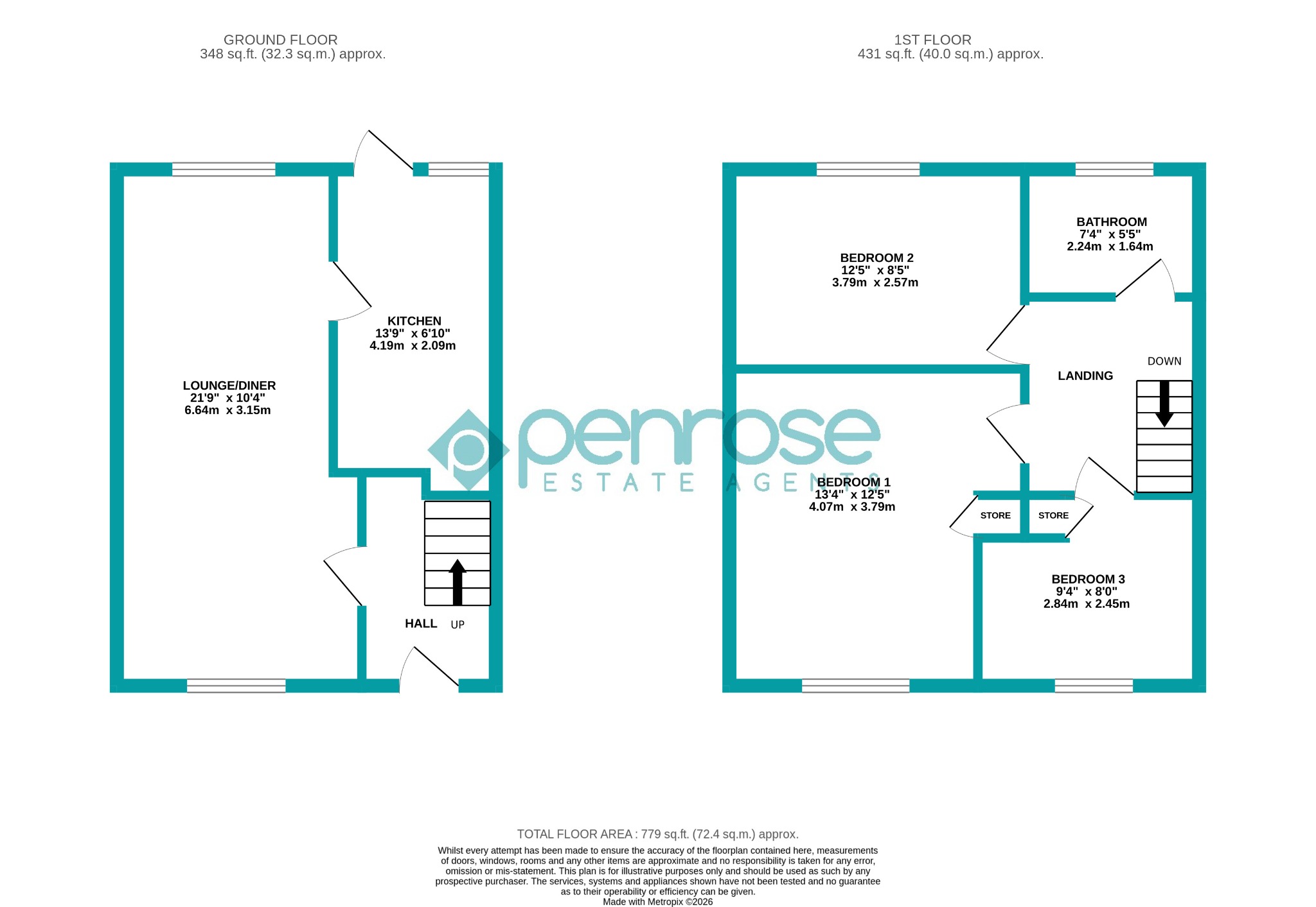 13 Cherrytree Walk, Houghton Regis, Bedfordshire floorplan