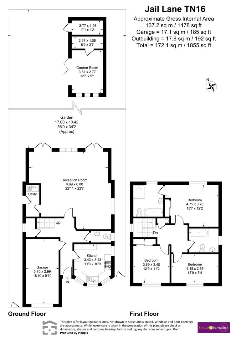 71, Jail Lane, Westerham floorplan