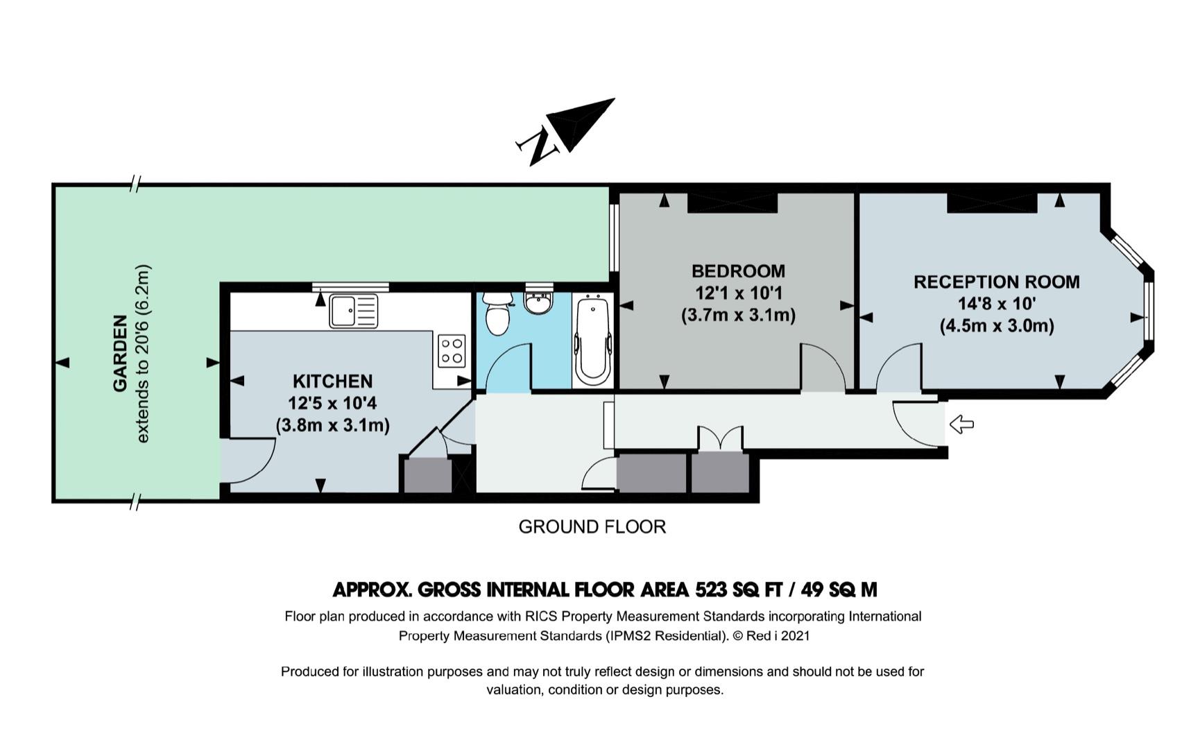 Eastbury Grove, Central Chiswick W4, 1 bedroom flat for sale 63621742