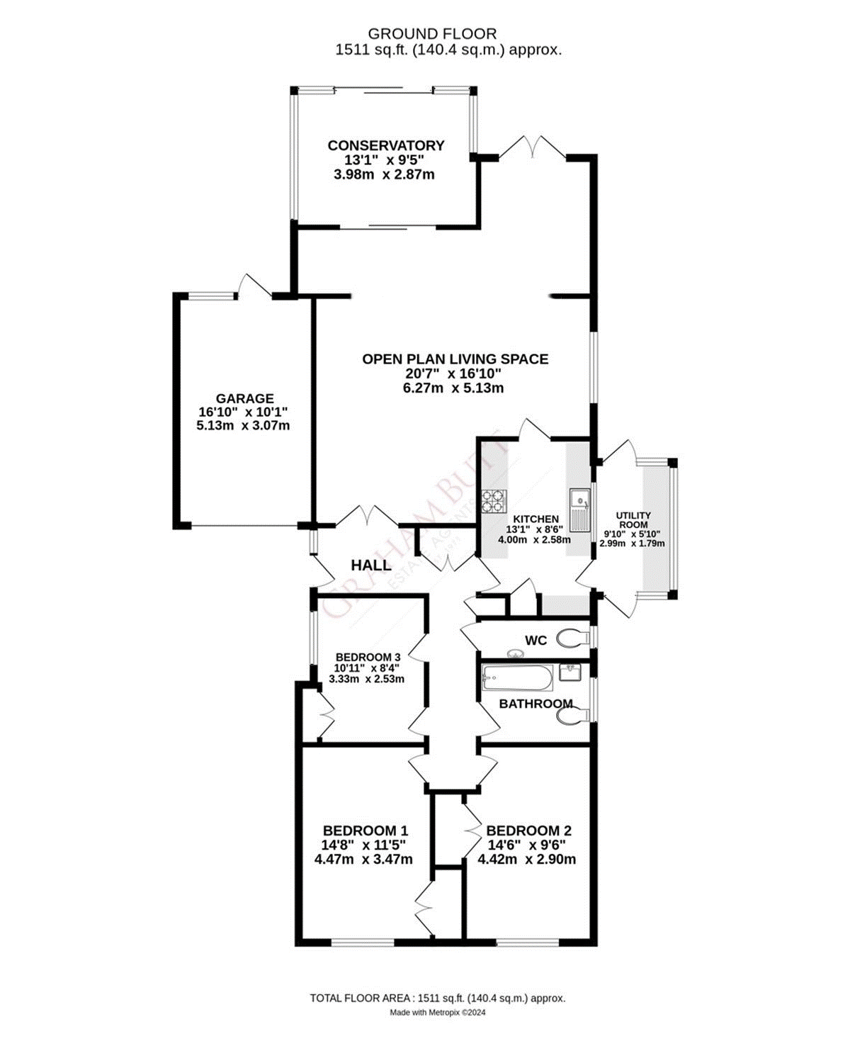Fairway, Littlehampton, West Sussex BN17, 3 bedroom bungalow for sale