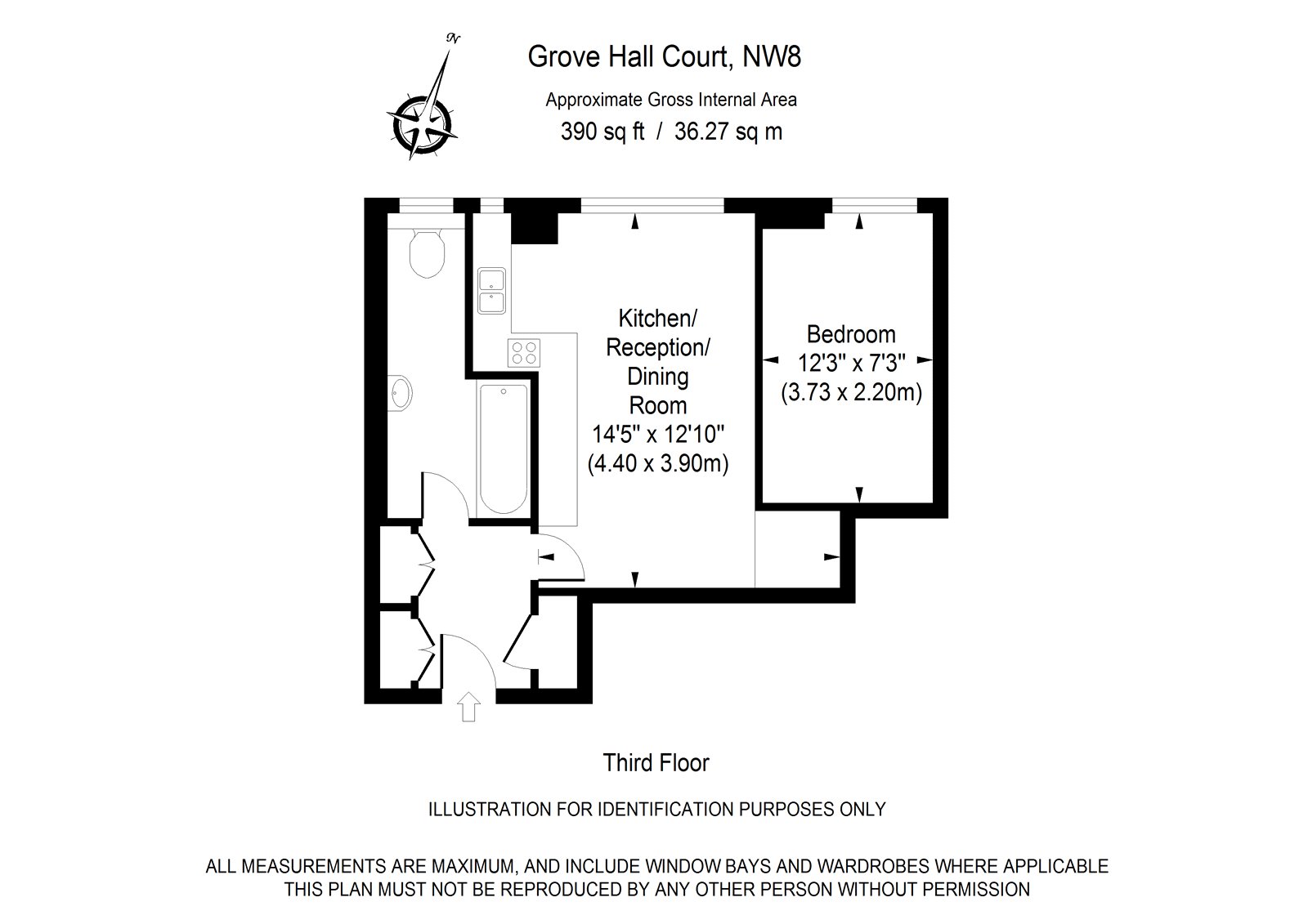 1 Bedrooms Flat to rent in Grove Hall Court, Hall Road, London NW8