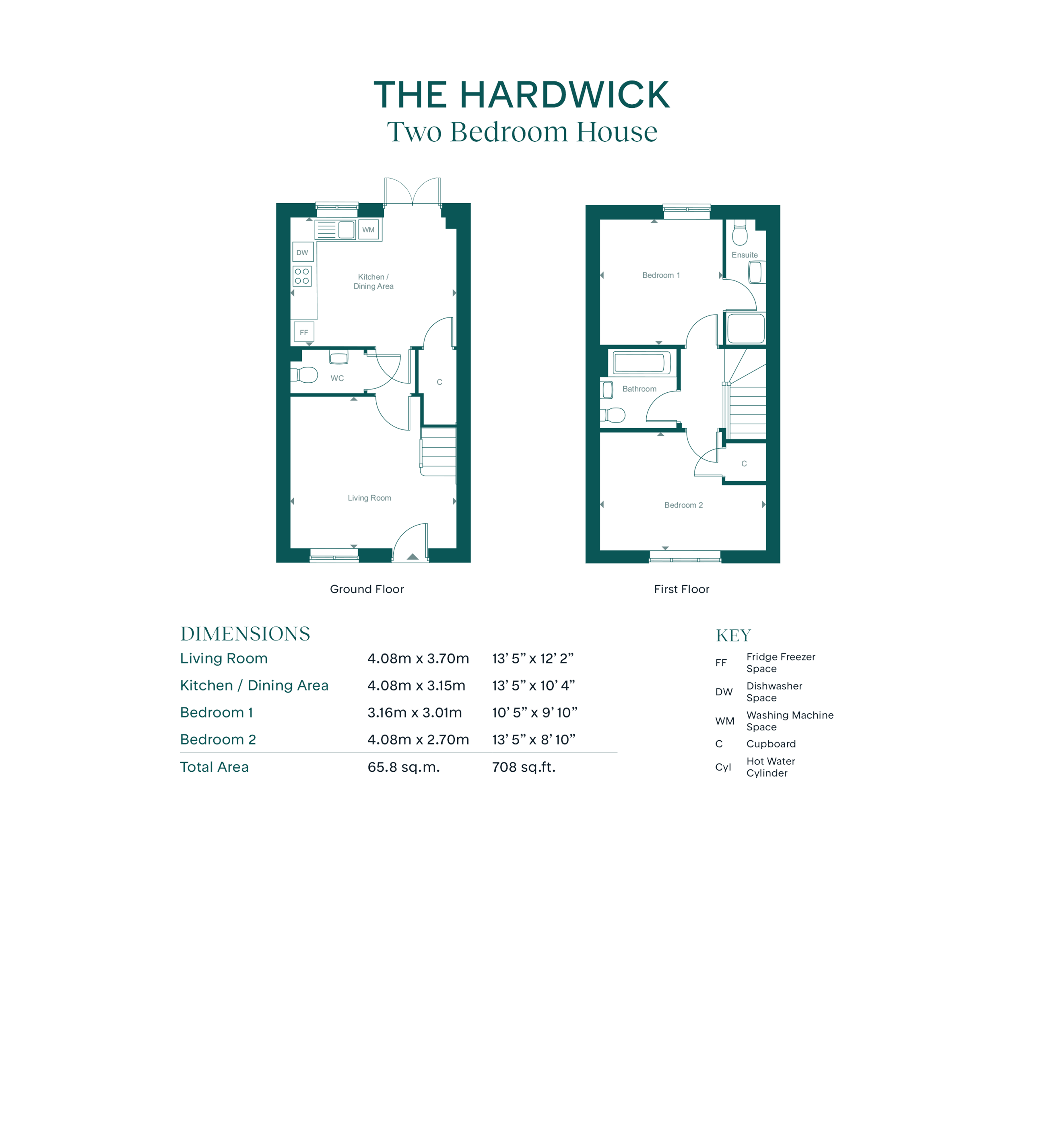 13 bloomfield gardens - hardwick, Leaf Living at Martello Lakes, Hythe, CT21, Hythe floorplan