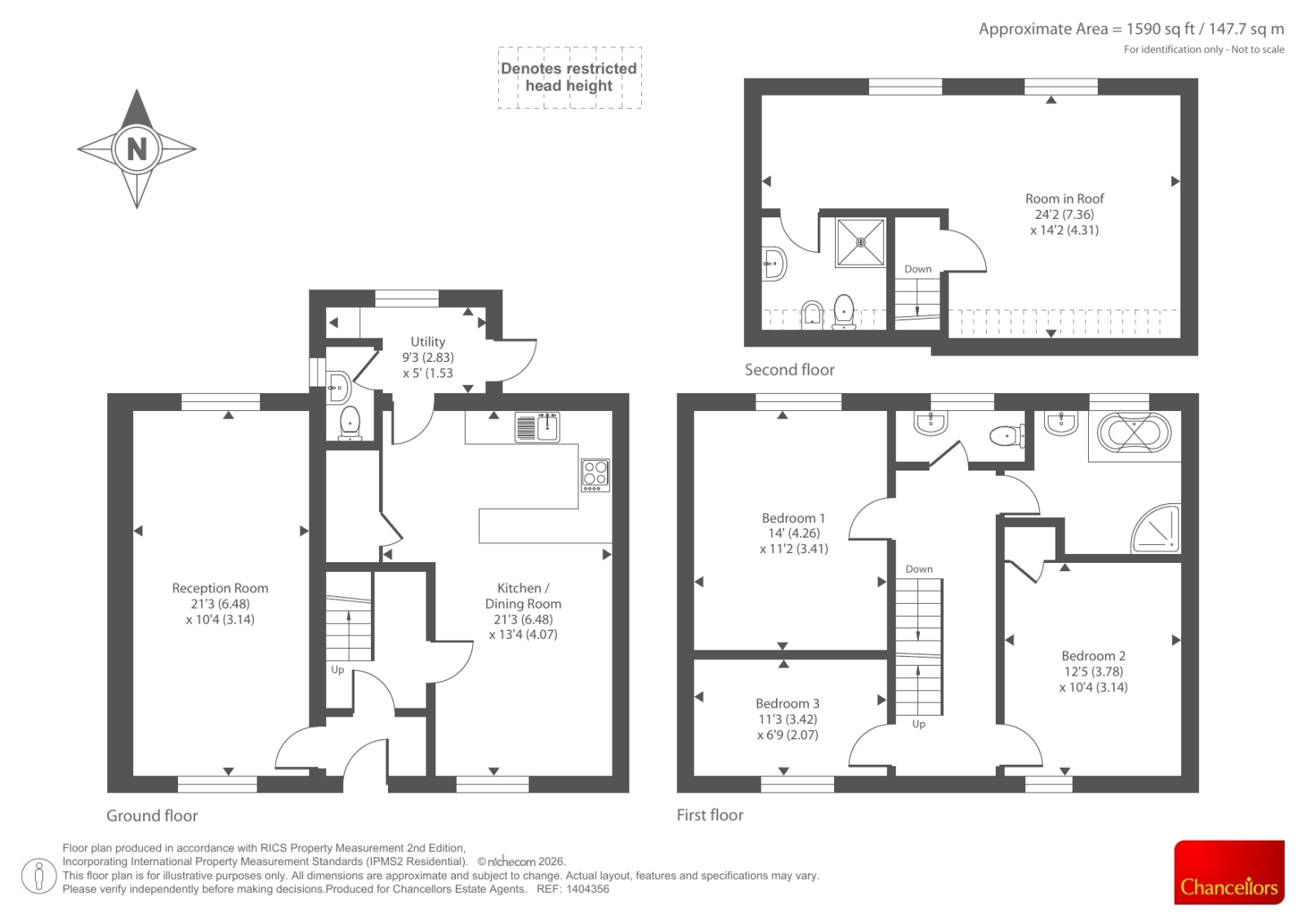 The New House,, The New House, Oxford floorplan
