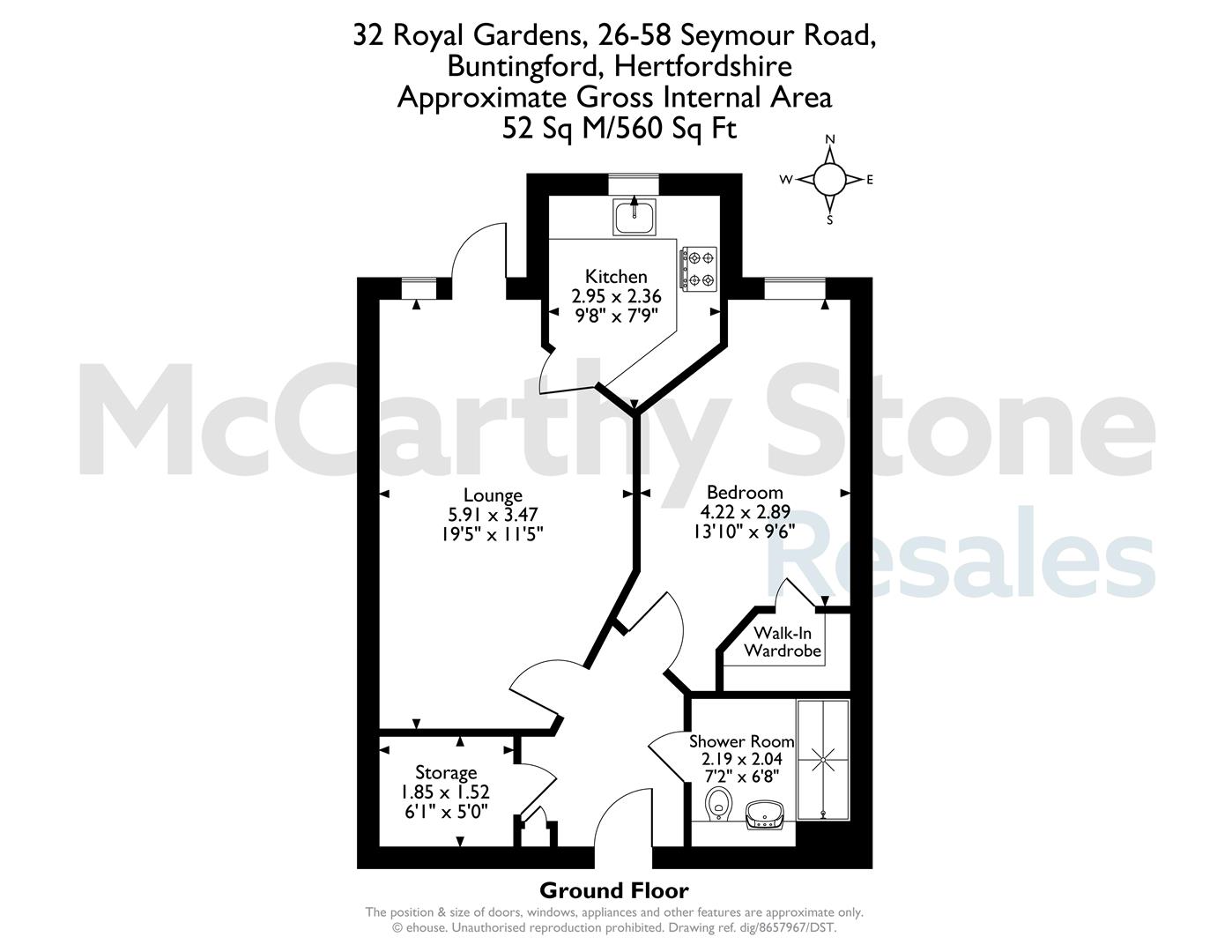 32 Royal Gardens, Seymour Road, Buntingford floorplan