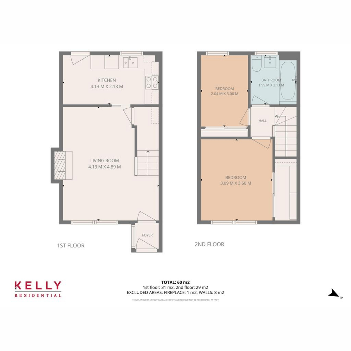 54, St. Marys Crescent, Glasgow floorplan