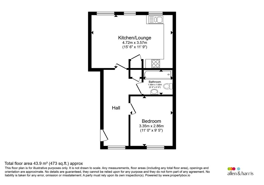 59, Glan Rhymni, Cardiff floorplan