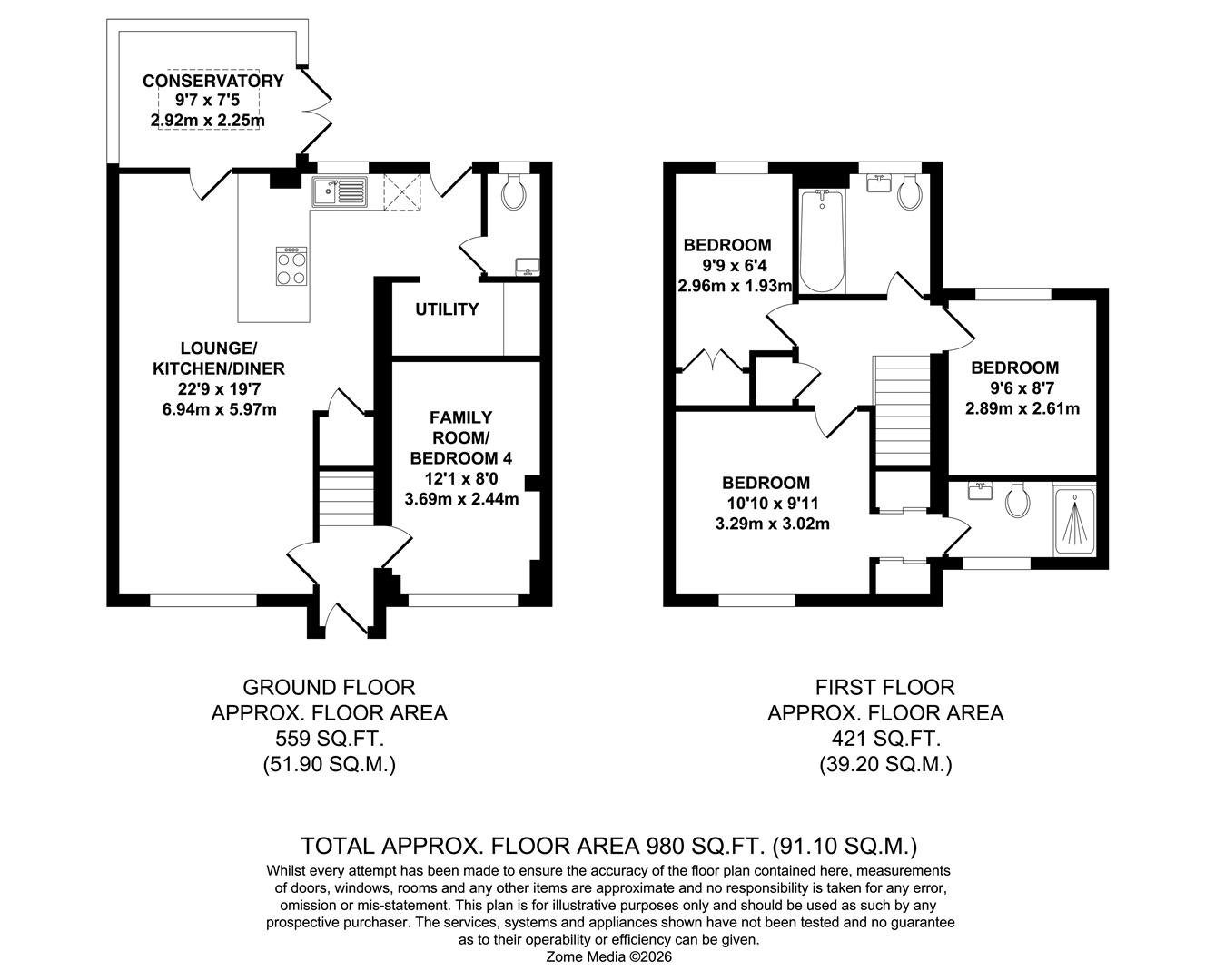 24, Bluebell Walks, Paddock Wood floorplan