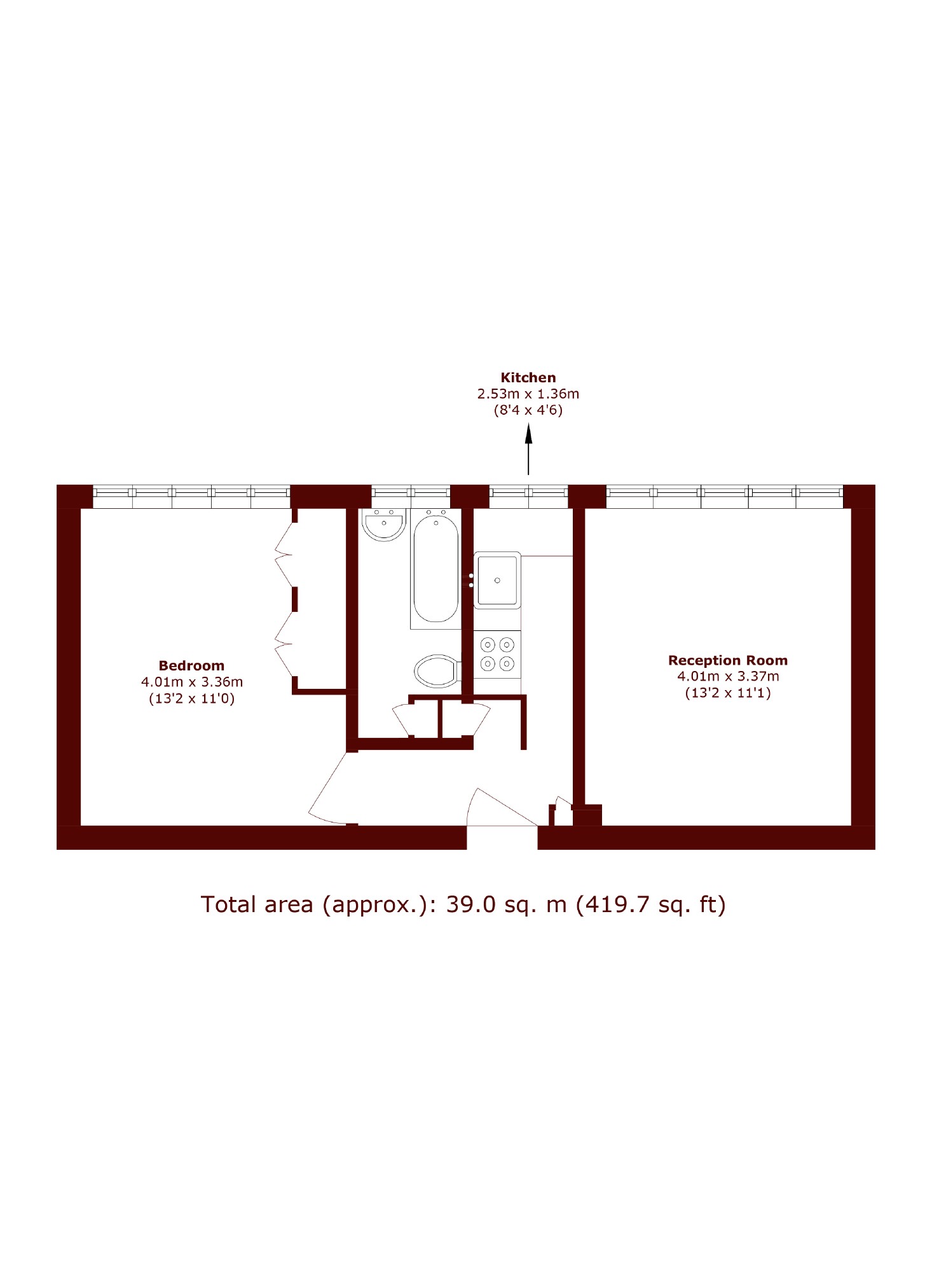 Flat 19, Sandhurst Court, Acre Lane, London floorplan