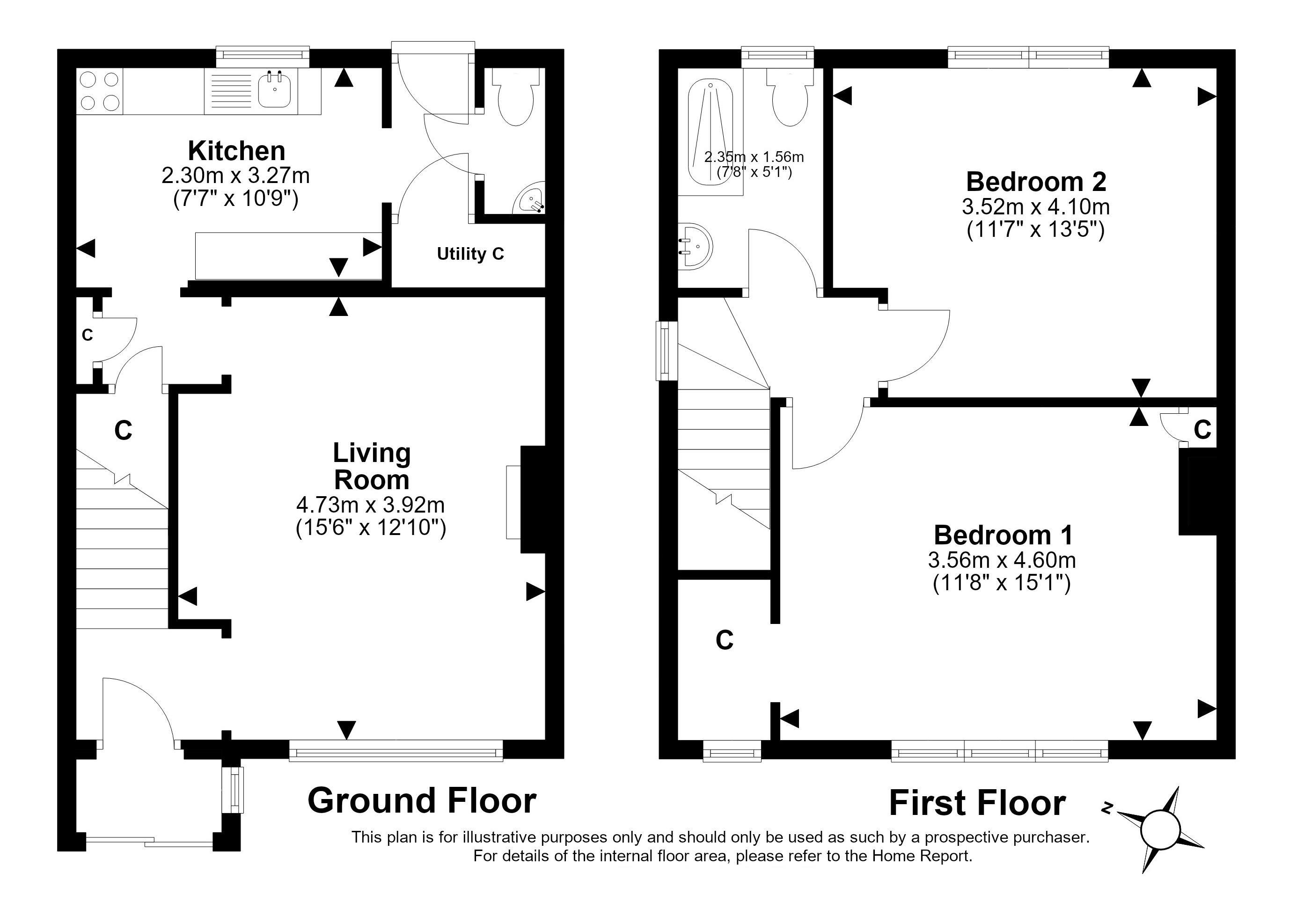 24, Foresters View, Tranent floorplan