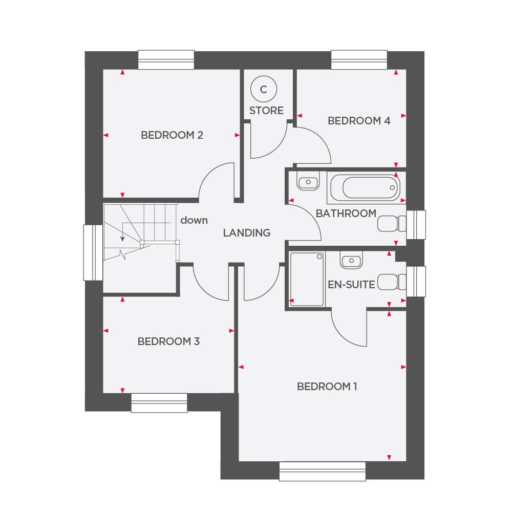 53, Lark View, Liskeard floorplan