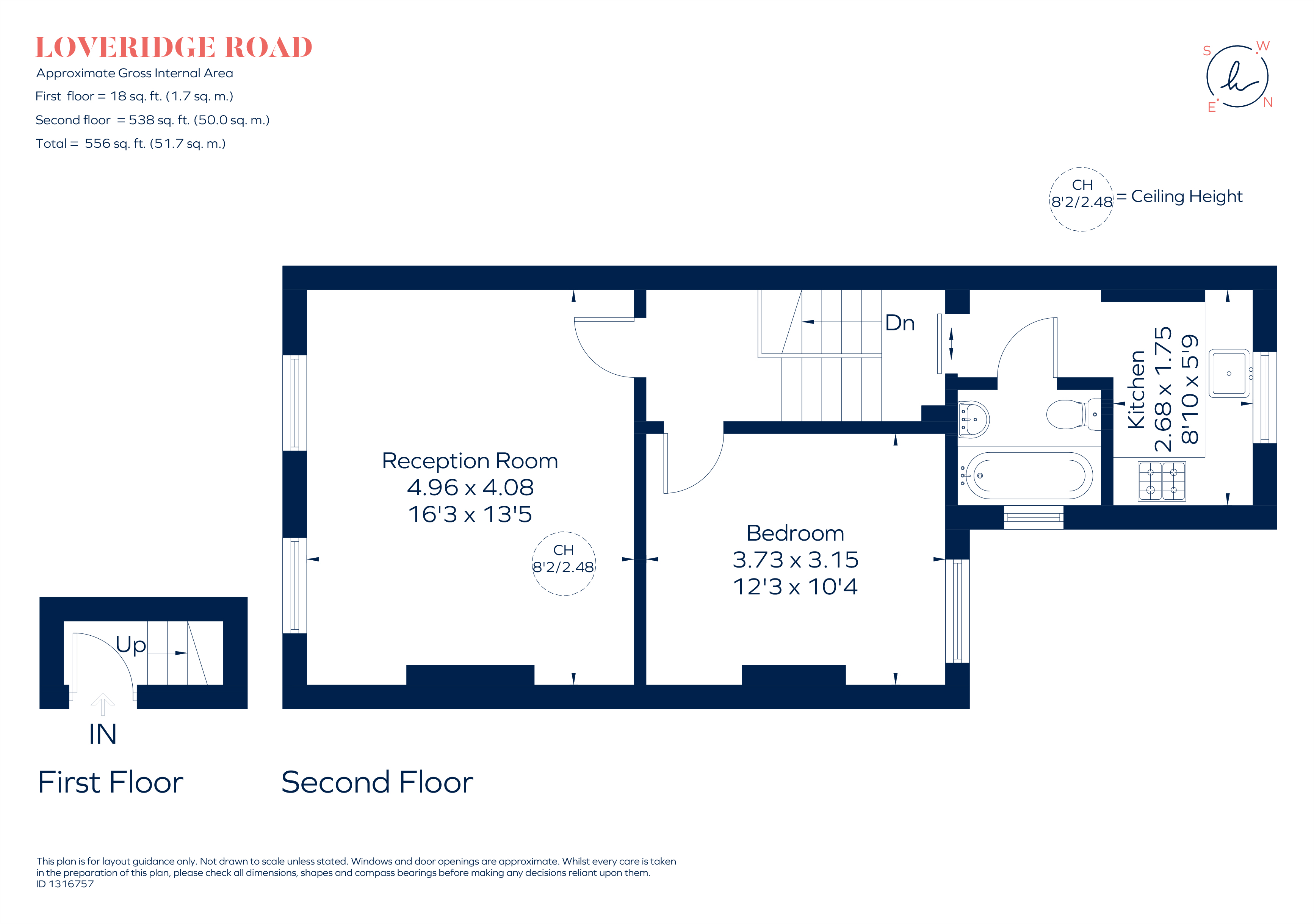 Flat 2nd Floor, 38, Loveridge Road, London floorplan