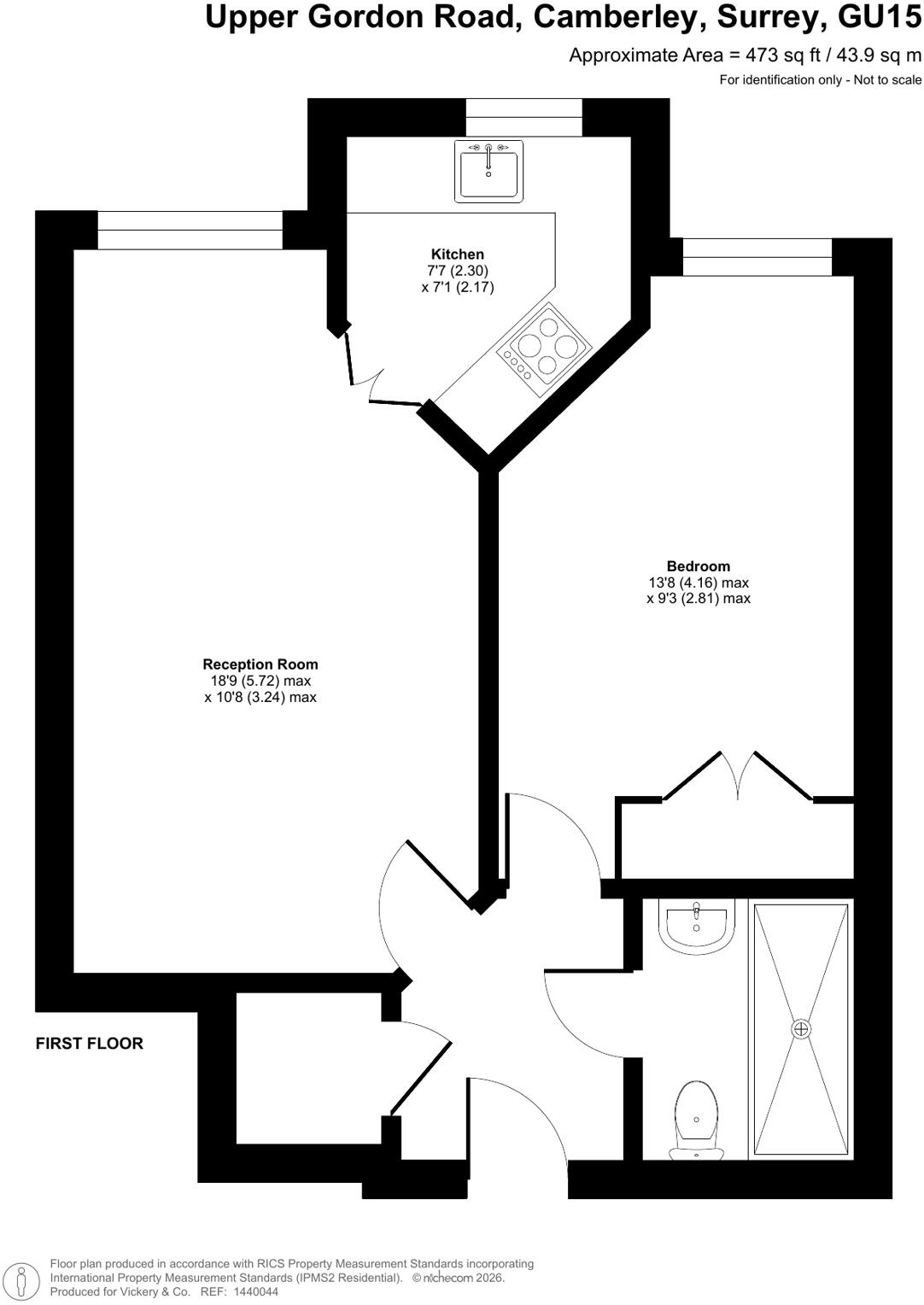 Flat 16 Katherine Court, 34 Upper Gordon Road, Camberley floorplan