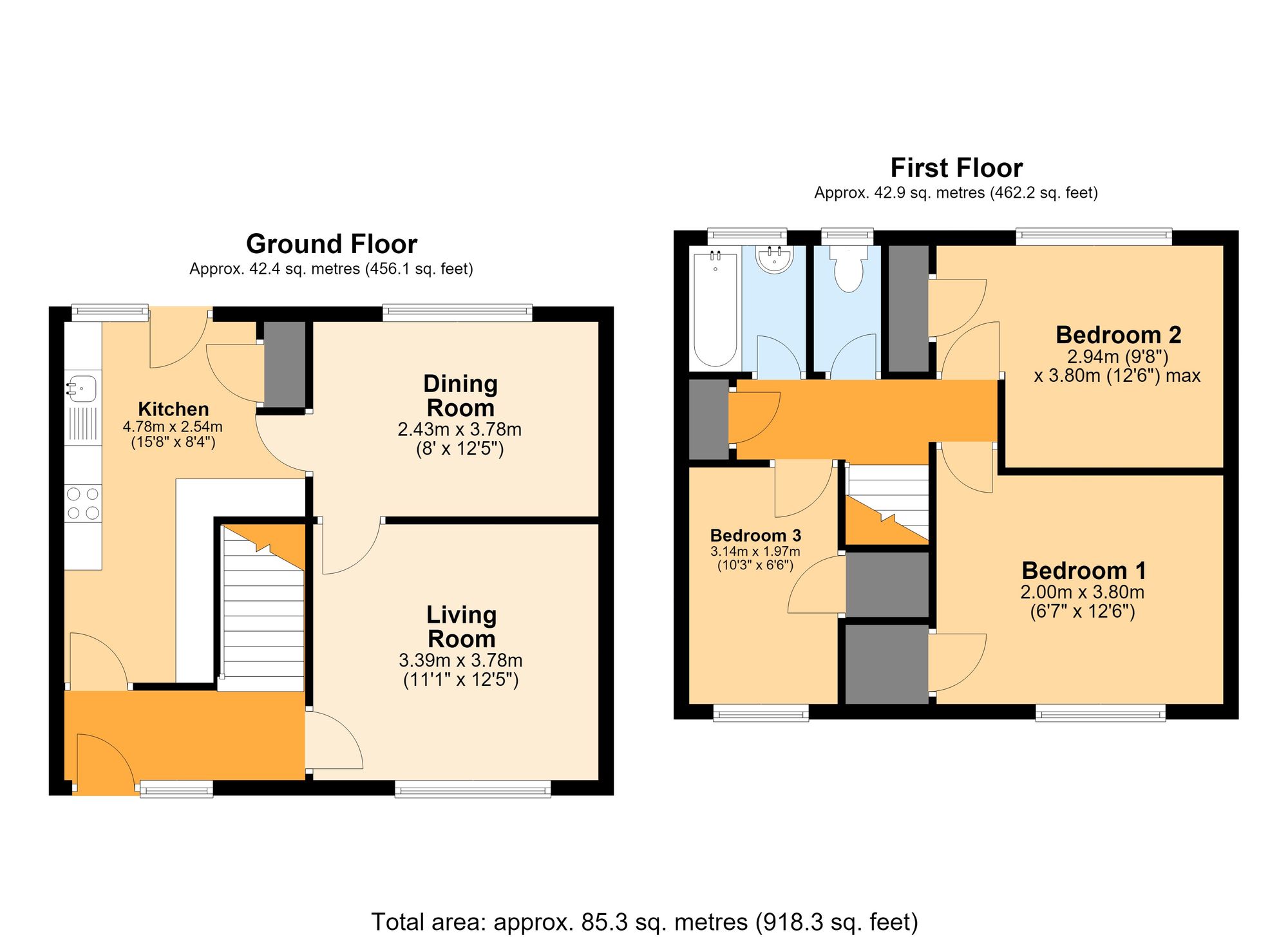 4 Farm Lane, Cwmbran floorplan