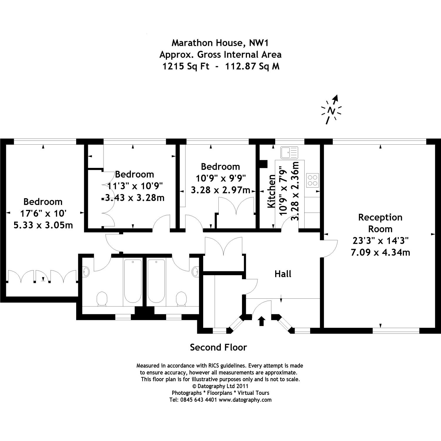 3 Bedrooms Flat to rent in Marathon House, 200 Marylebone Road, London NW1