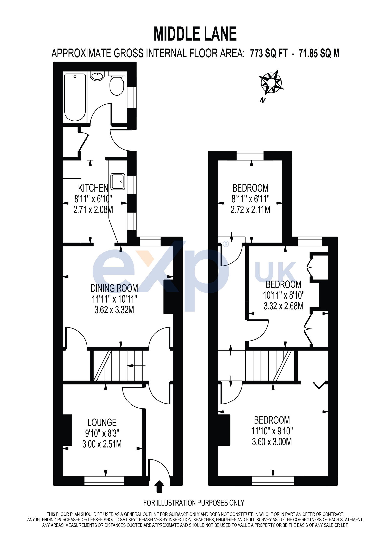 22, Middle Lane, Epsom floorplan