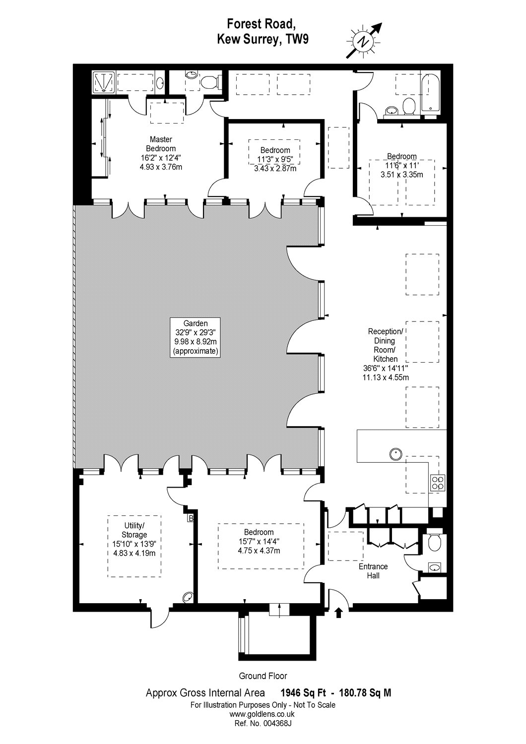 4 Bedrooms Mews house to rent in Forest Road, Kew, Surrey TW9